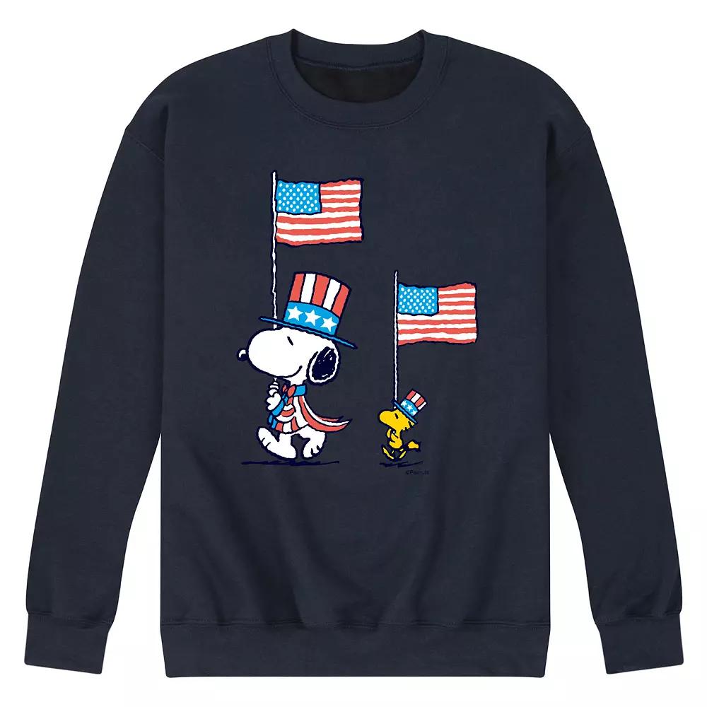 Men's Peanuts Snoopy Woodstock March Fleece Sweatshirt,  Product Image
