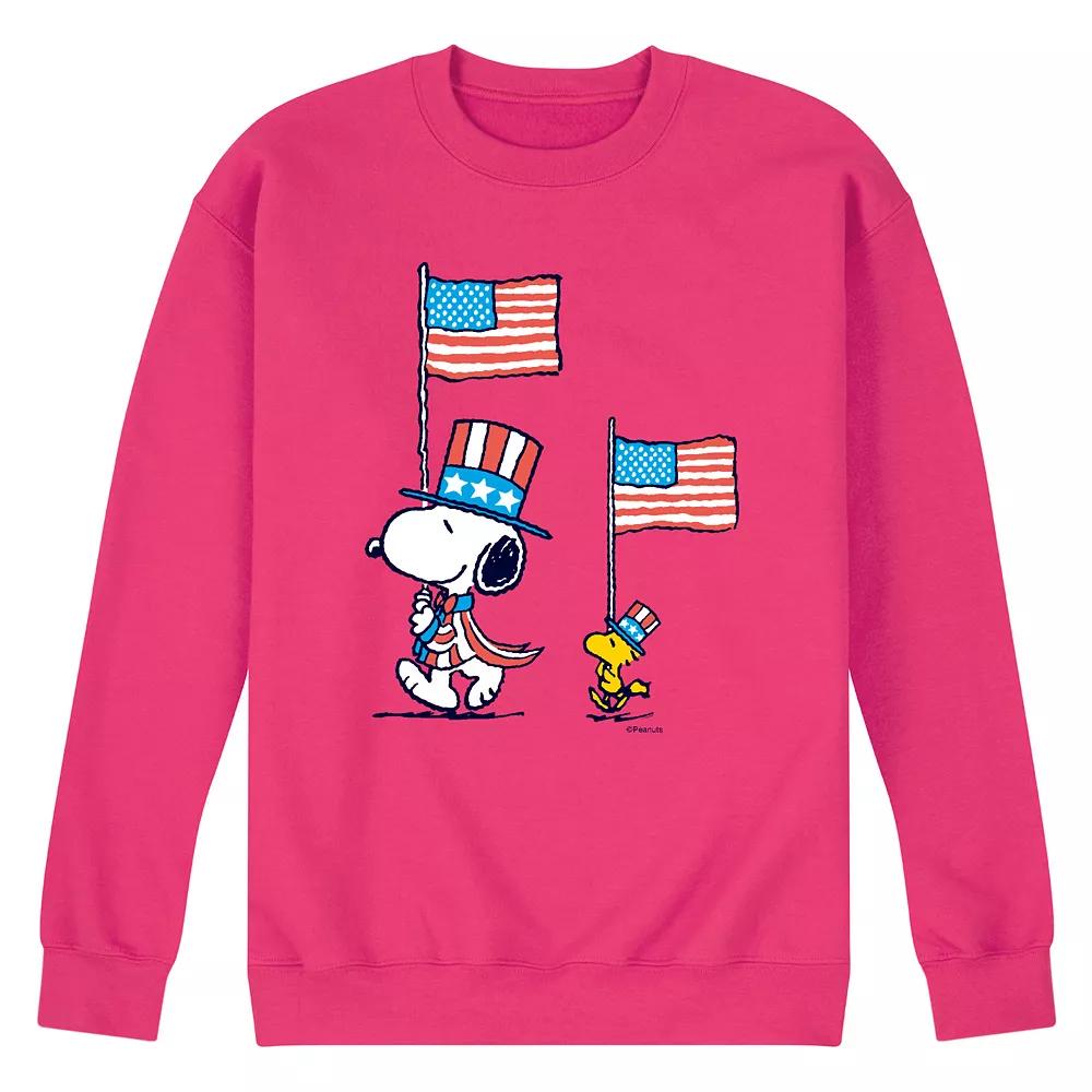 Men's Peanuts Snoopy Woodstock March Fleece Sweatshirt,  Product Image