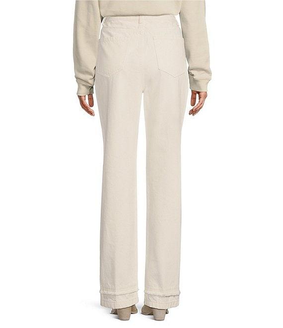 Le' AL.X Denim Built-In Western Belt High Rise Straight Leg 5-Pocket Jeans Product Image