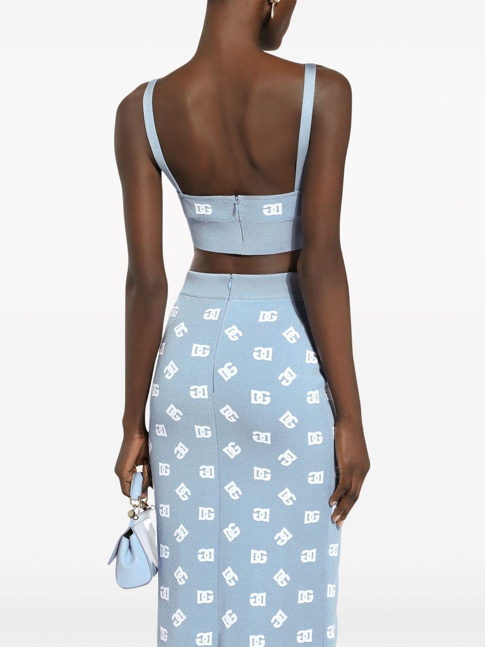 logo embroidered cropped top Product Image