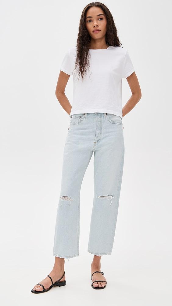 AGOLDE 90's Crop Mid Rise Loose Straight Jeans | Shopbop Product Image