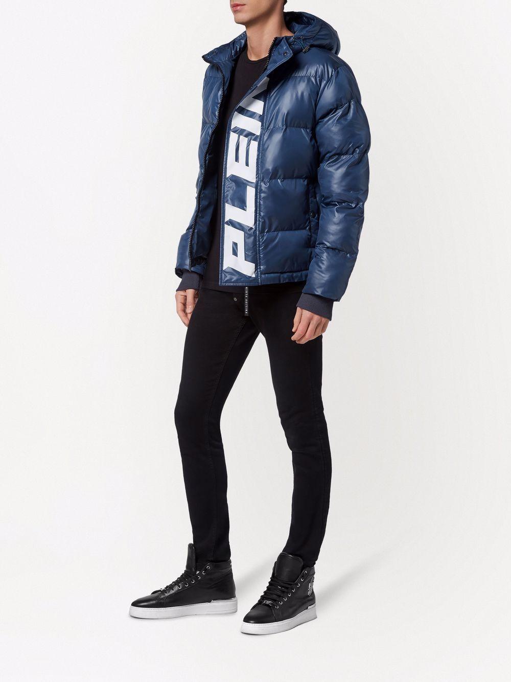 padded long-sleeve logo jacket Product Image