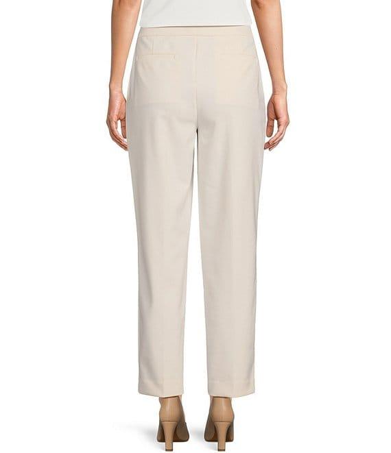 Donna Karan Woven Straight Leg Ankle Pant Product Image