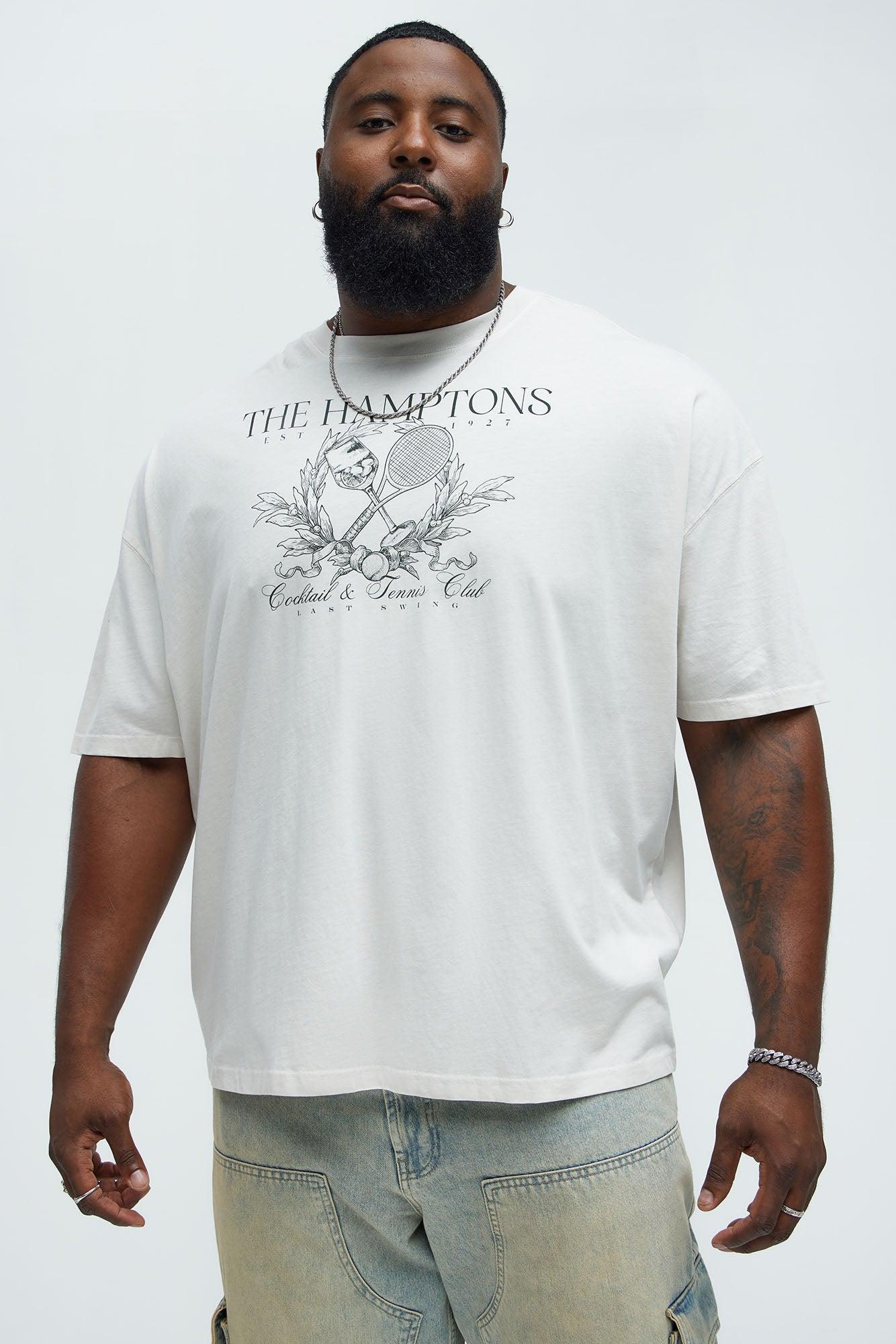 The Hamptons Club Oversized Short Sleeve Tee - Grey Product Image