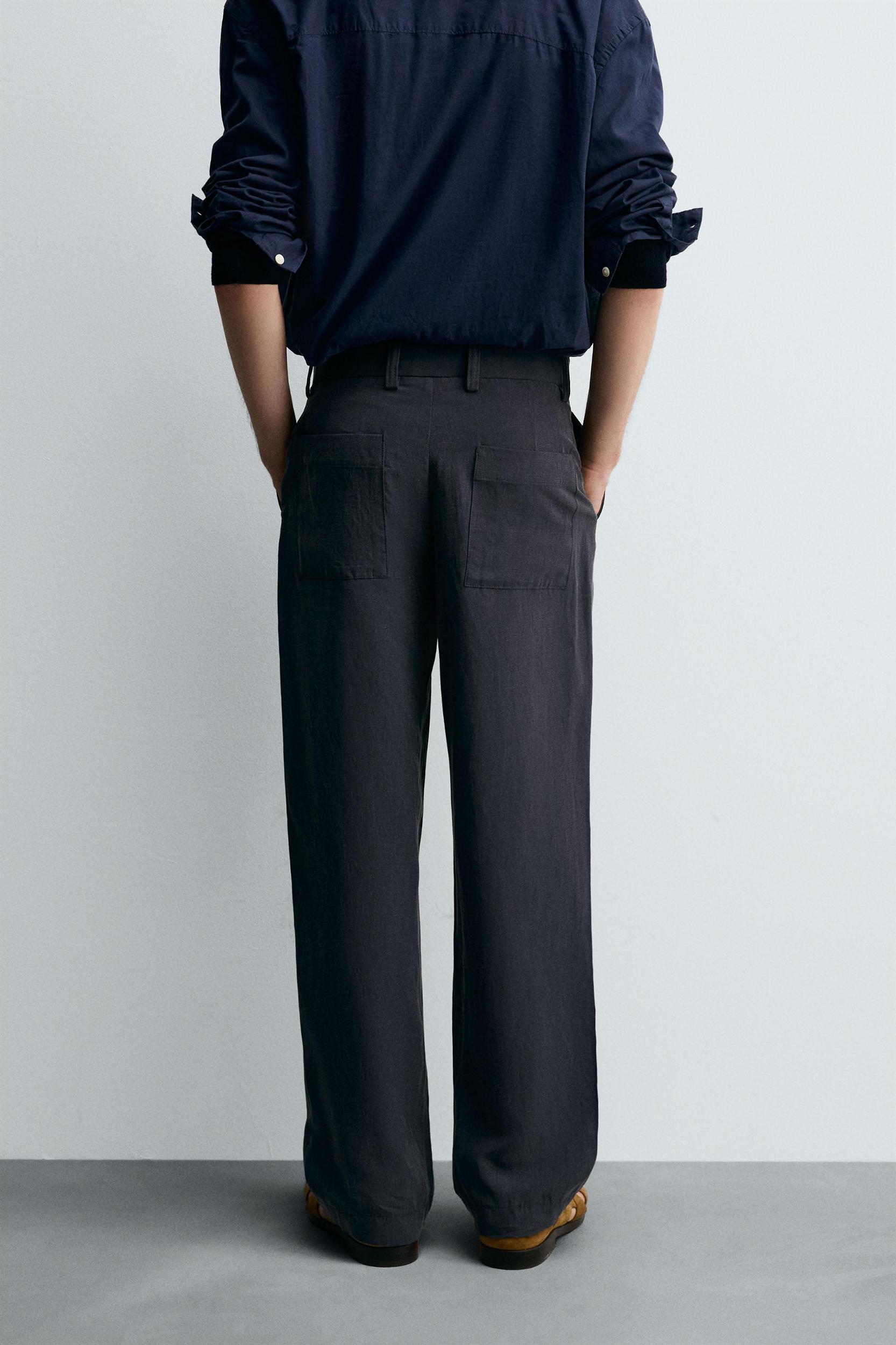 FLOWY STRAIGHT FIT PANTS Product Image