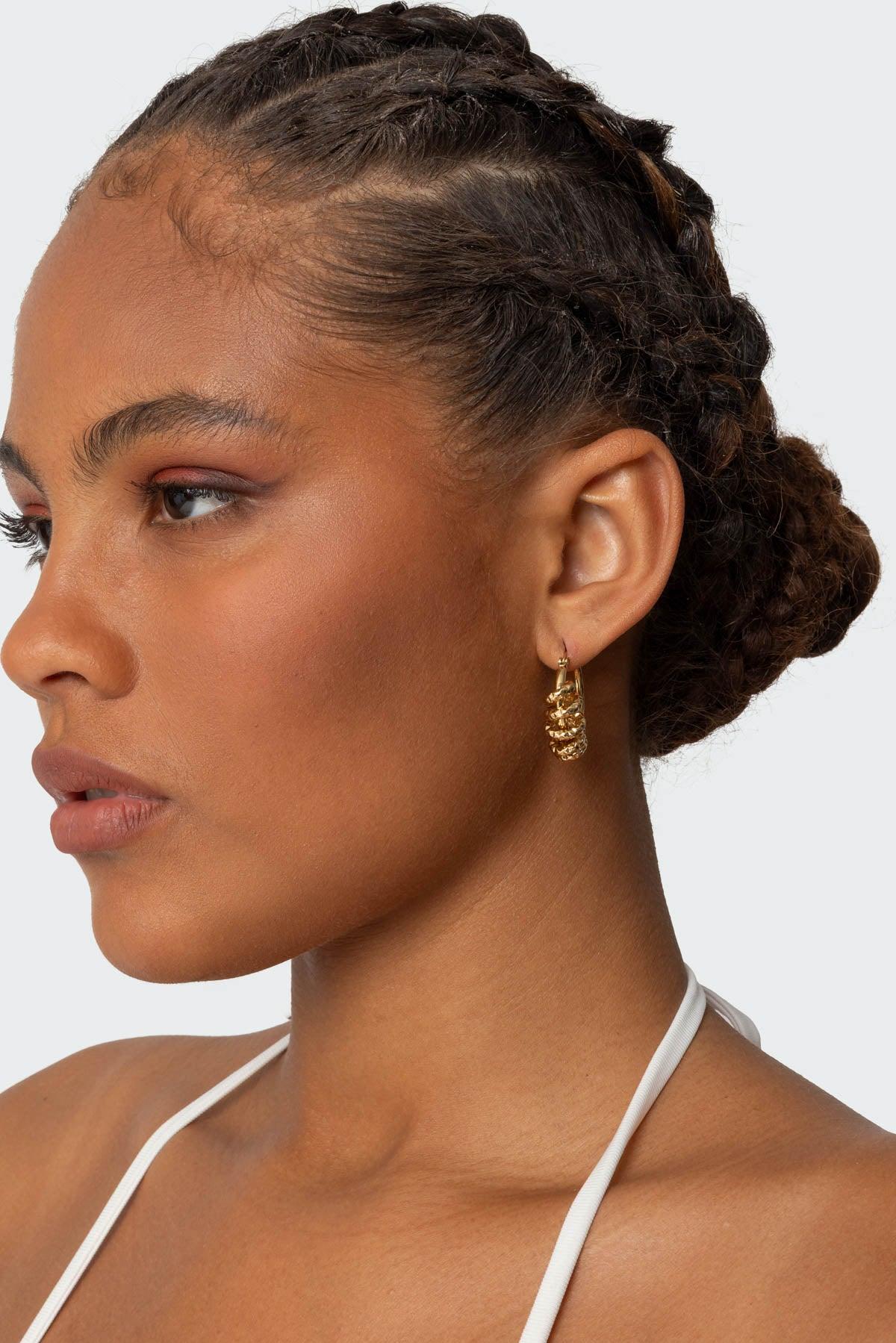Coil Hoop Earrings Product Image