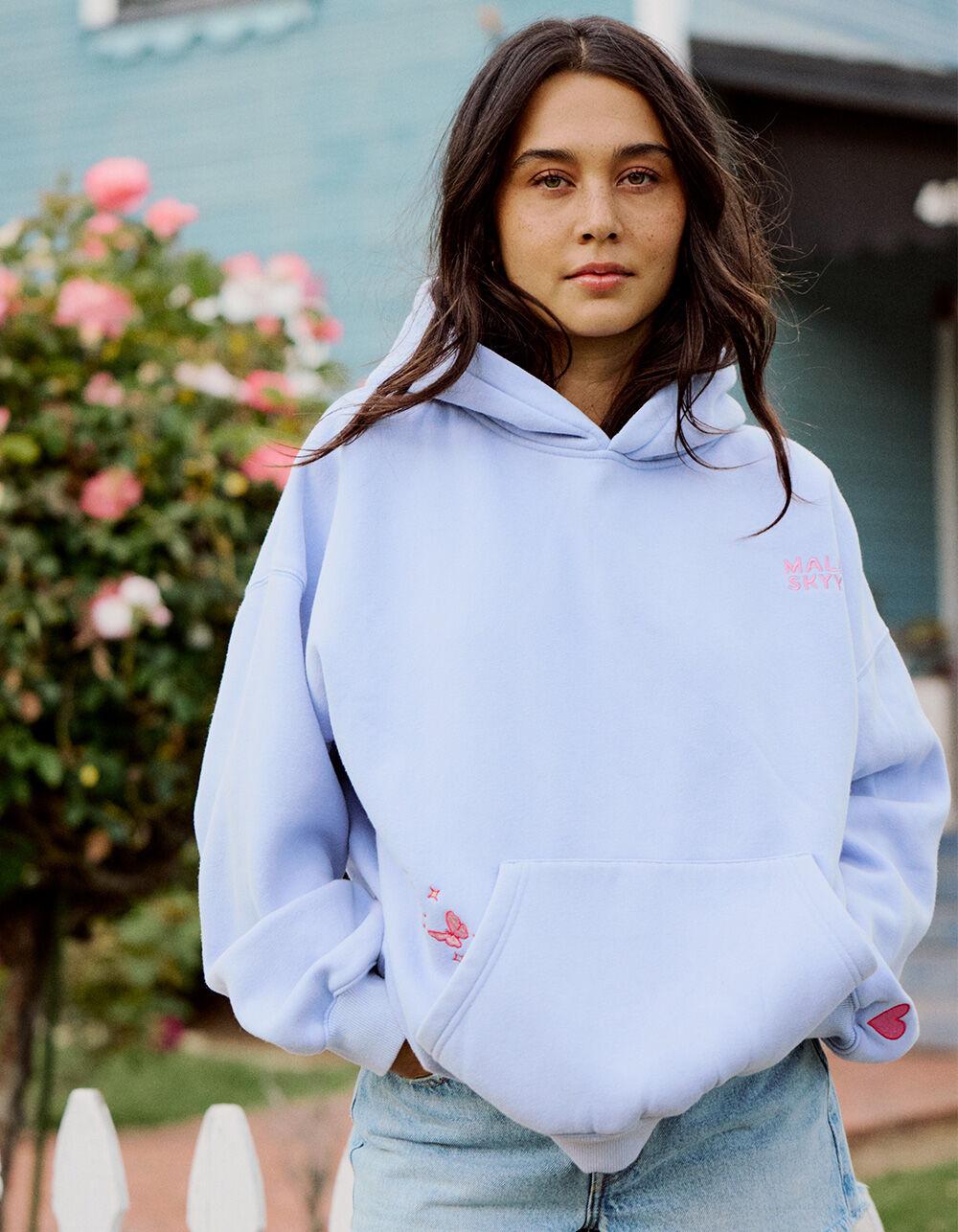 MALIBU SKYYE Meant to Be Womens Hoodie - BLUE Product Image
