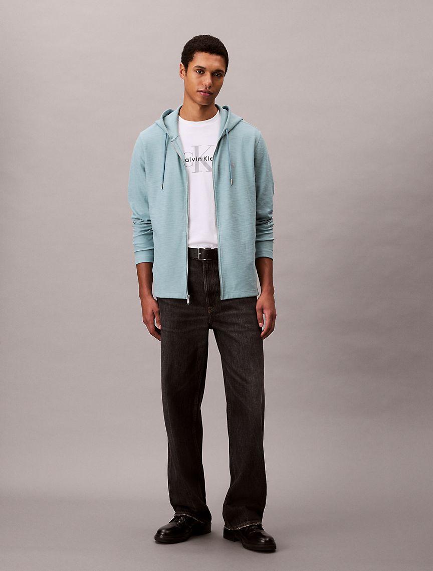 Cotton Blend Boucle Relaxed Hoodie  Product Image