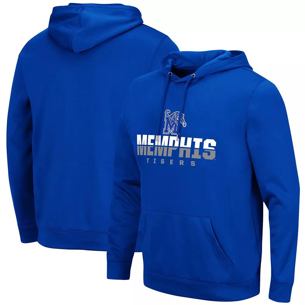 Men's Colosseum Royal Memphis Tigers Lantern Pullover Hoodie, Size: Medium, Blue Product Image