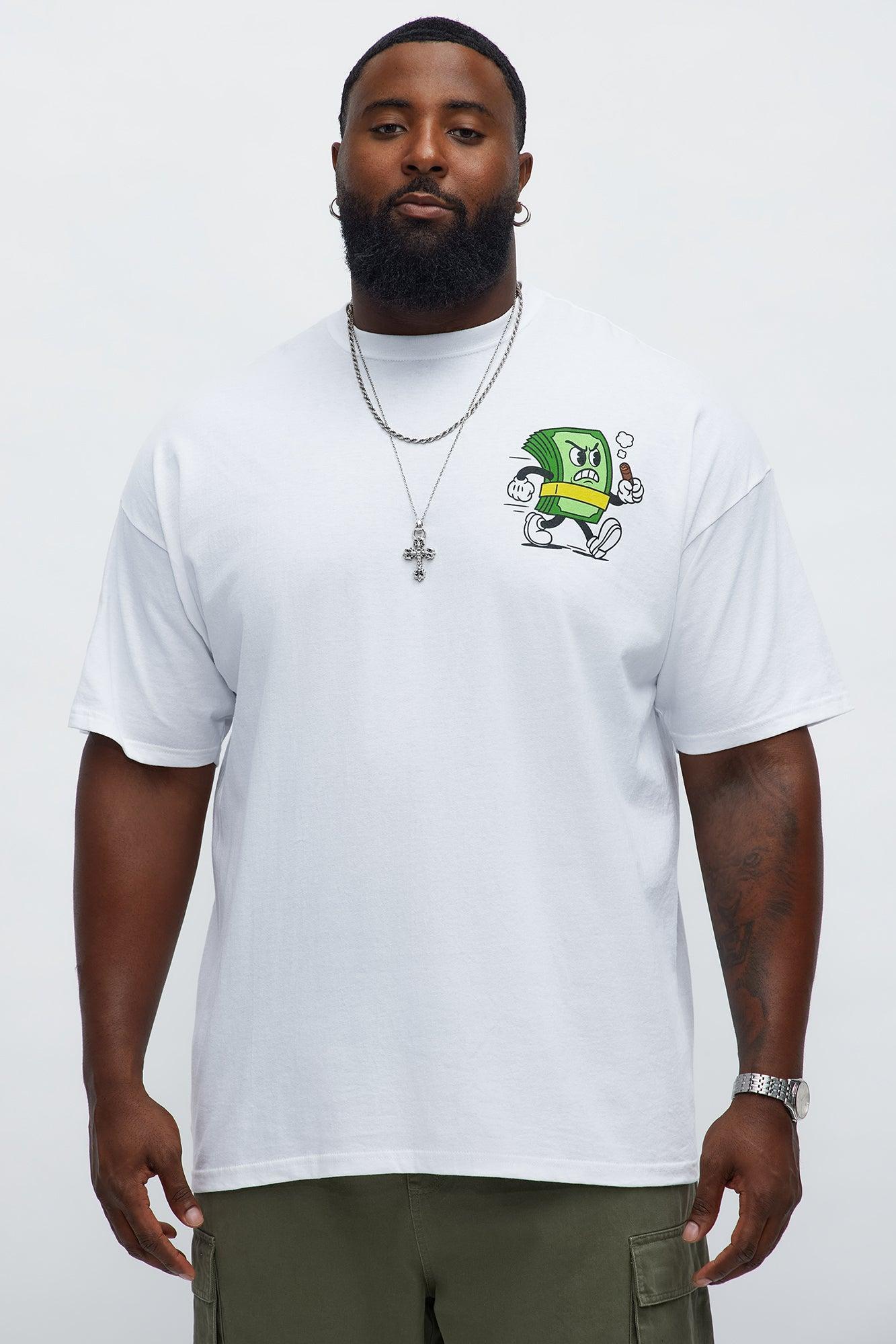 Always Chase The Money Short Sleeve Tee - White Product Image
