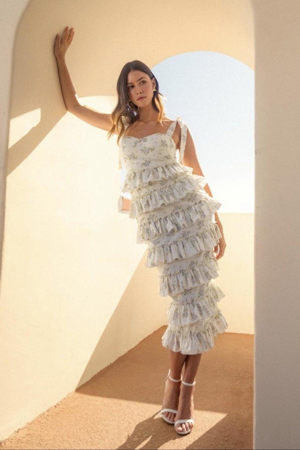 Tiered Floral Dress Product Image