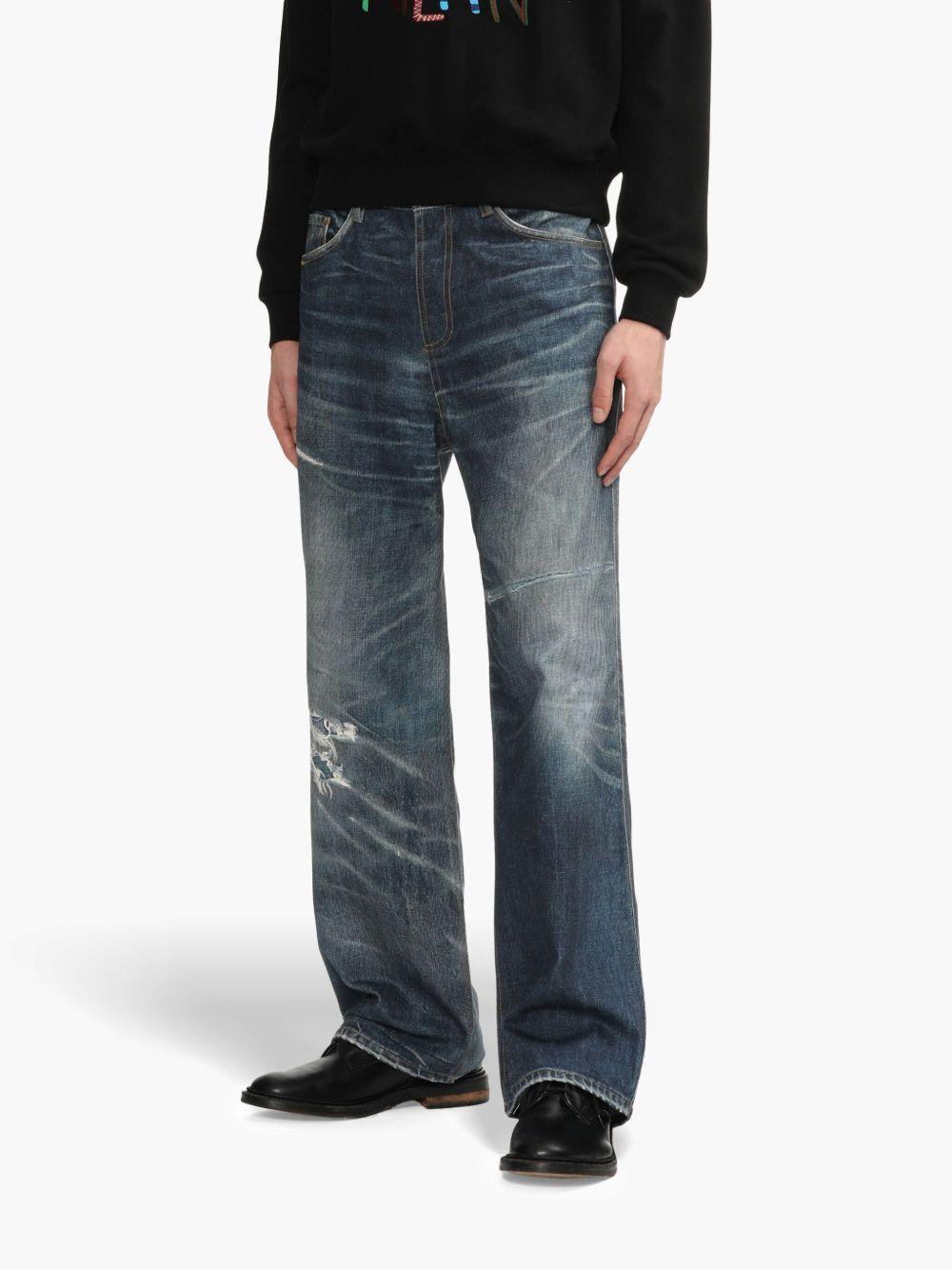 logo-patch wide-leg jeans  Product Image