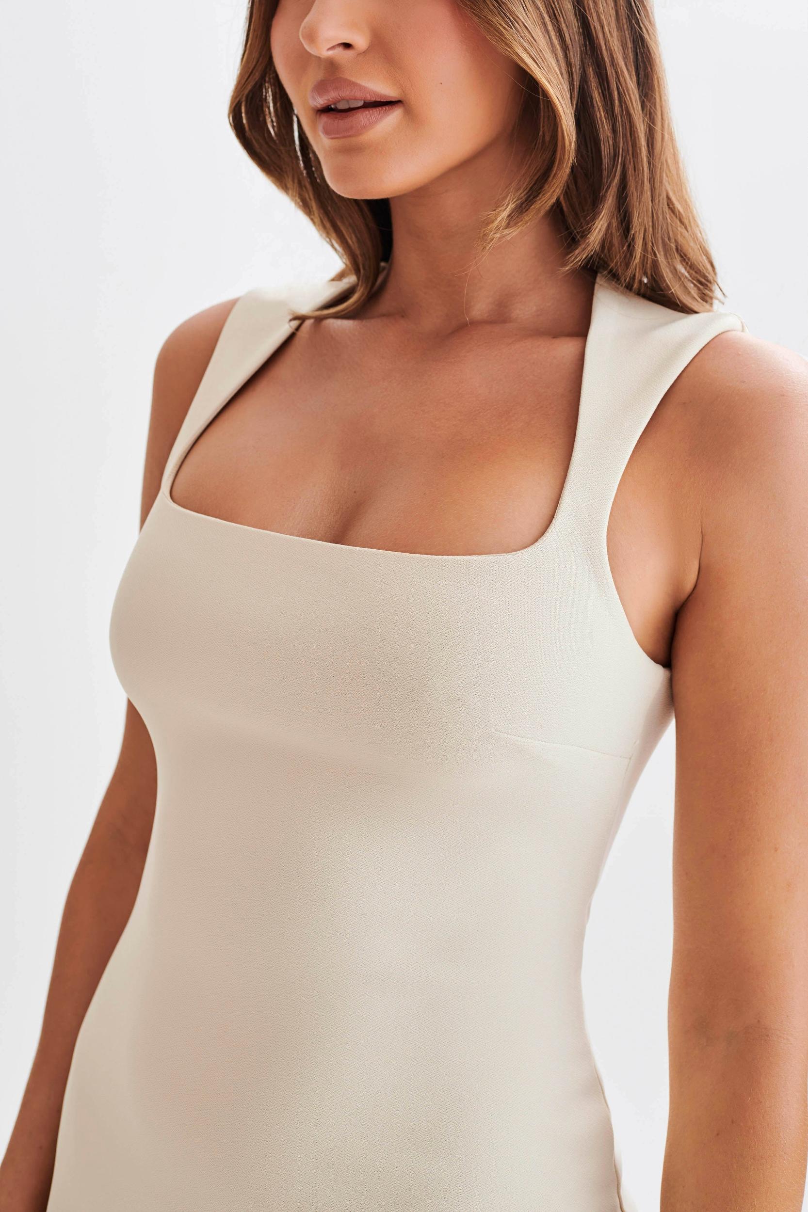 Frida Crepe Mini Dress - Ivory Product Image