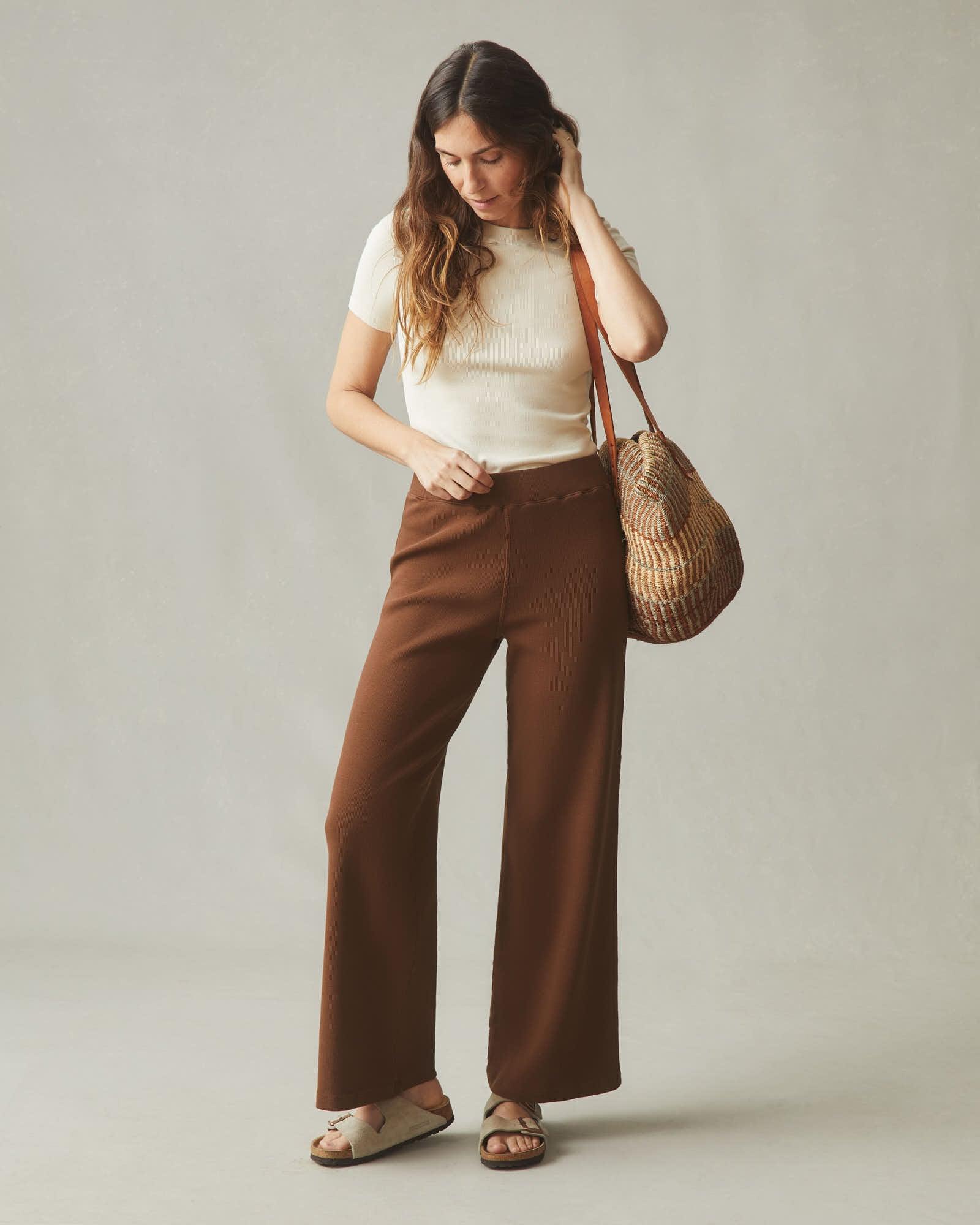 Women's Rib Pant - Potting Soil Female Product Image