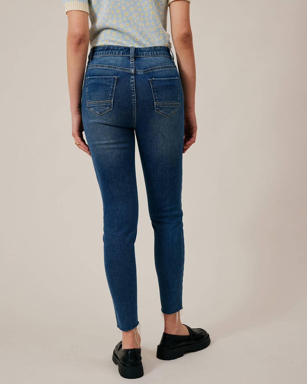 The Premium-fabric High-rise Skinny Jeans Product Image