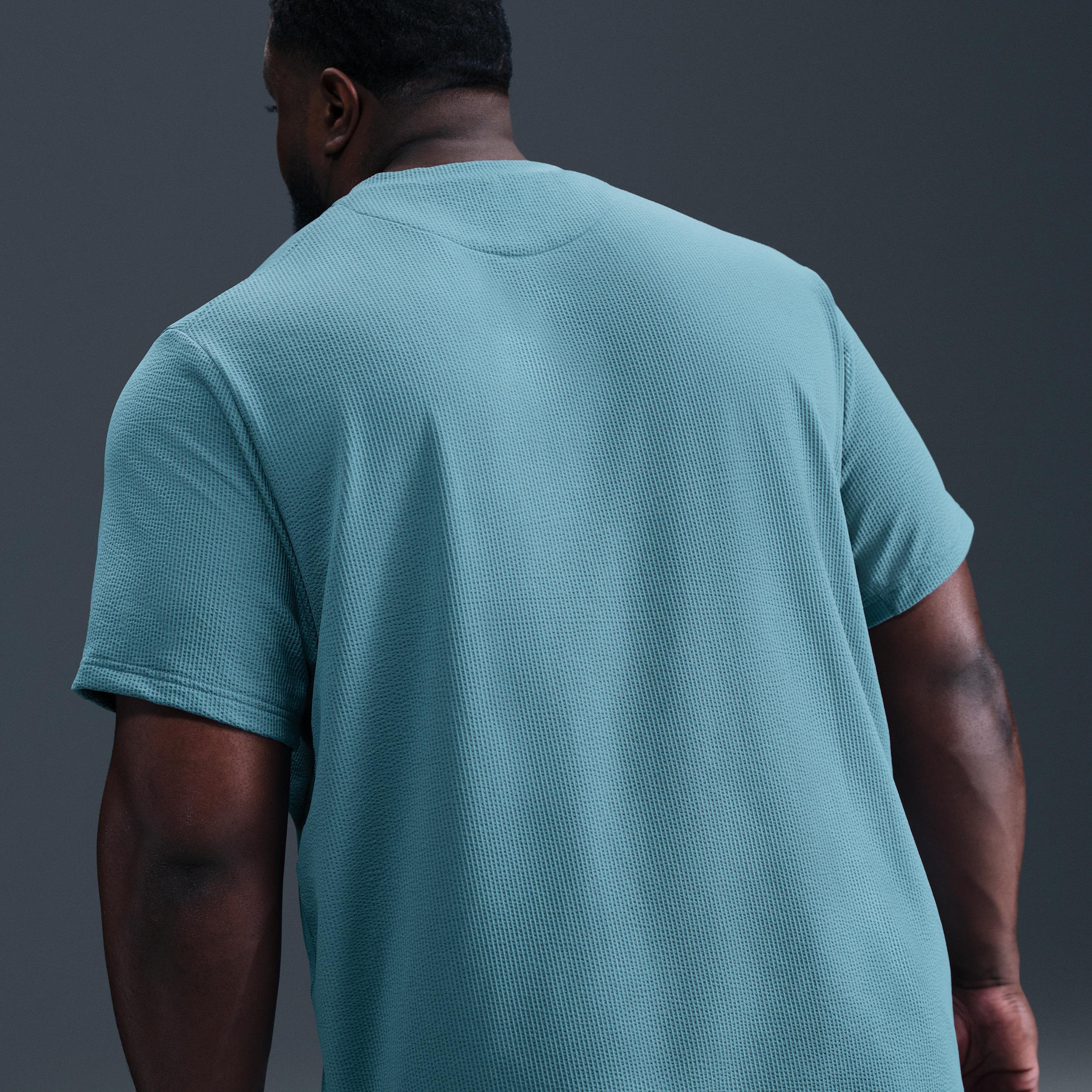 Nike Mens Primary Dri-FIT Seersucker Short-Sleeve Versatile Top | HJ4043-006 Product Image