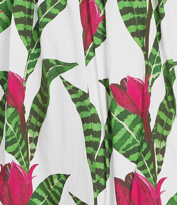 Layered With Love Poplin Floral Print Square Neck Sleeveless Bubble Hem A-Line Mini Dress Product Image