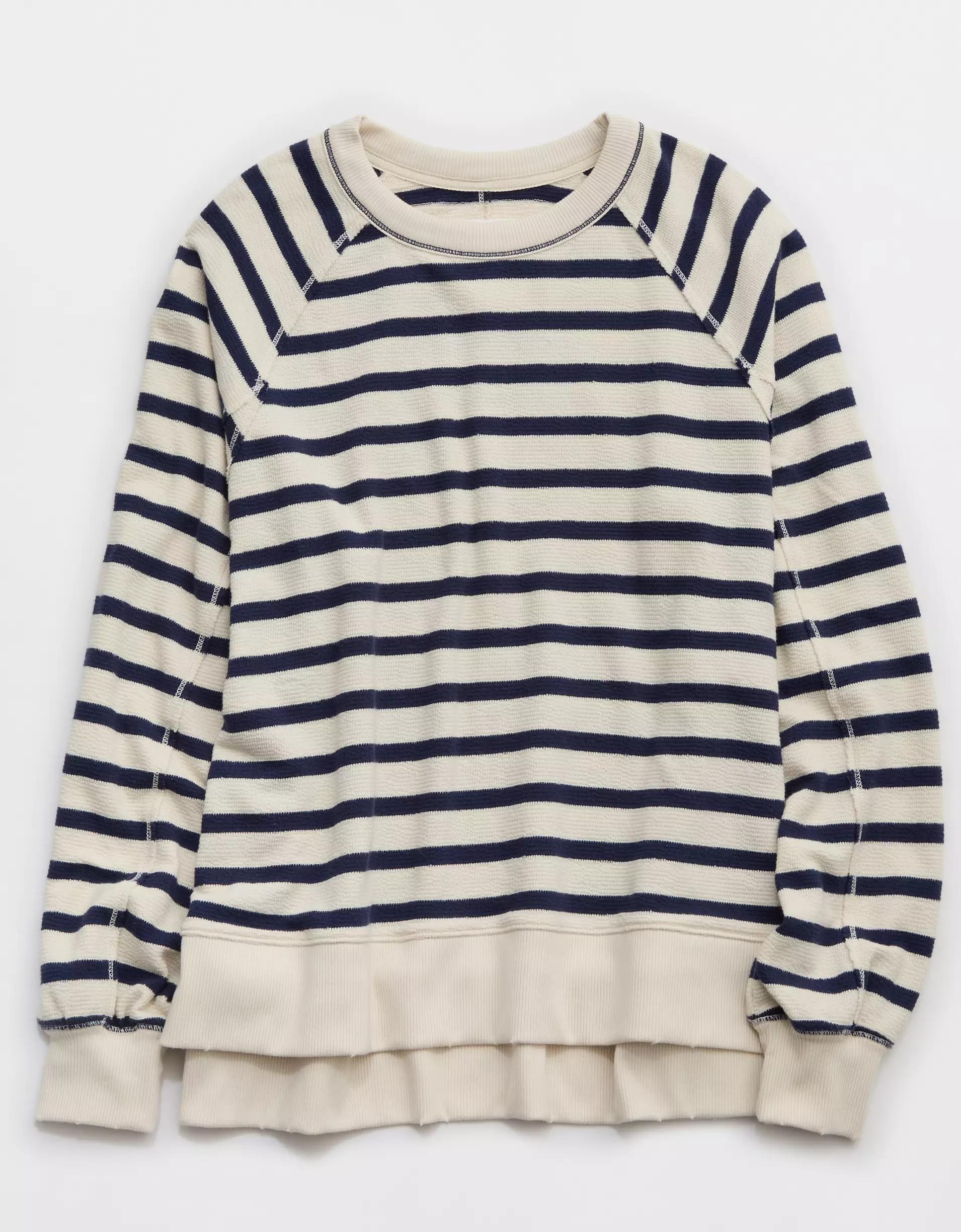 Aerie East West Crew Sweatshirt Product Image