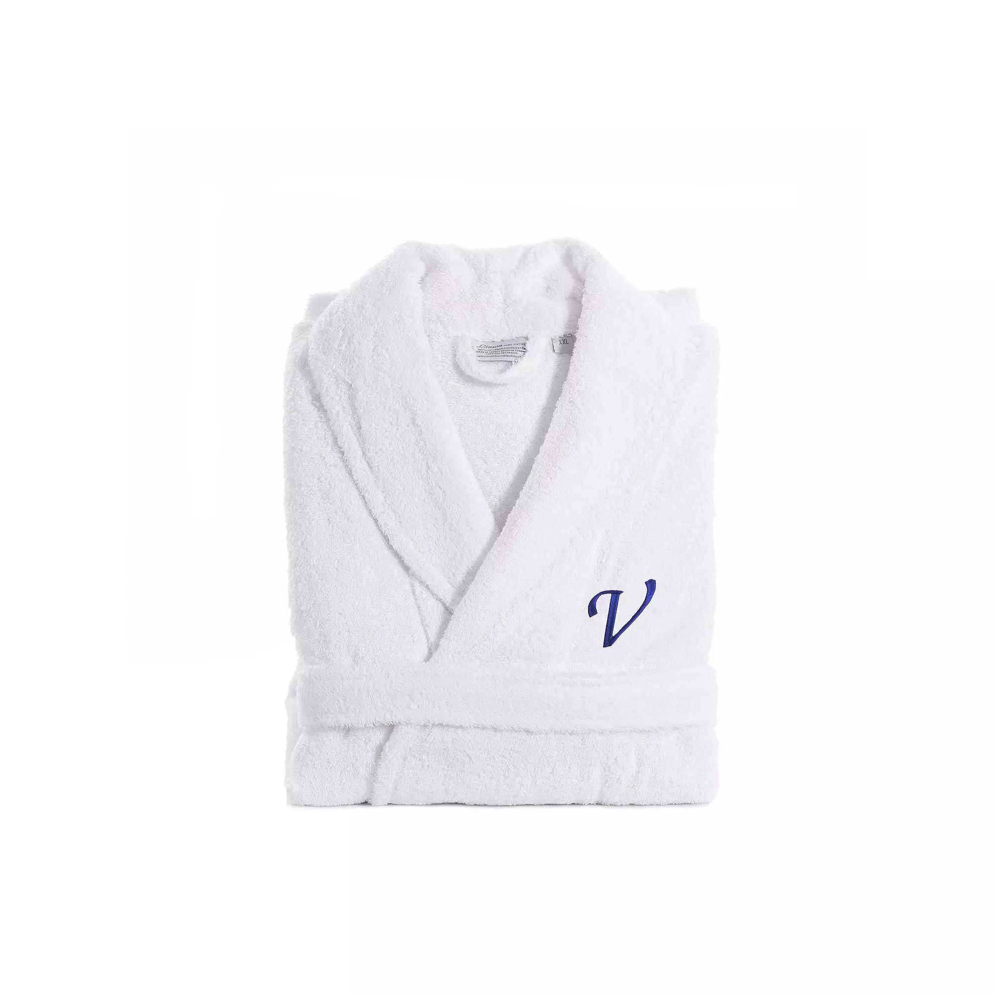 Linum Home Textiles Turkish Cotton Personalized Unisex Embroidered Terry Bathrobe, Adult Unisex,  Product Image
