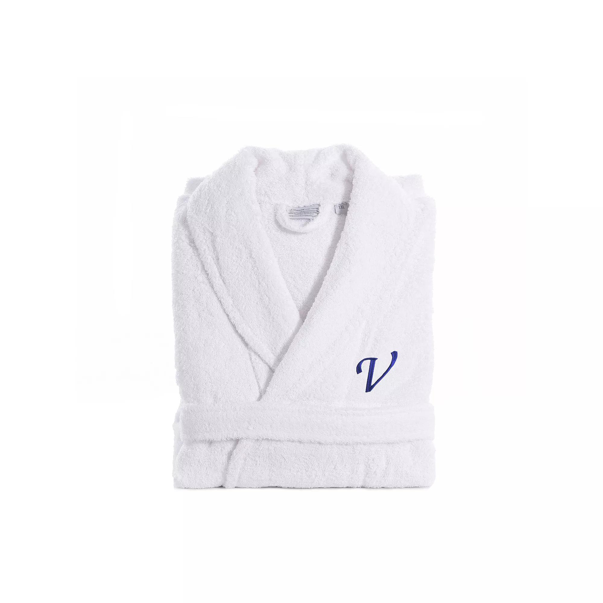 Linum Home Textiles Turkish Cotton Personalized Unisex Embroidered Terry Bathrobe, Adult Unisex,  Product Image