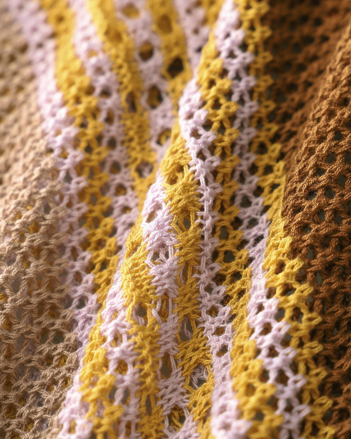 Striped V Neck Cardigan Product Image