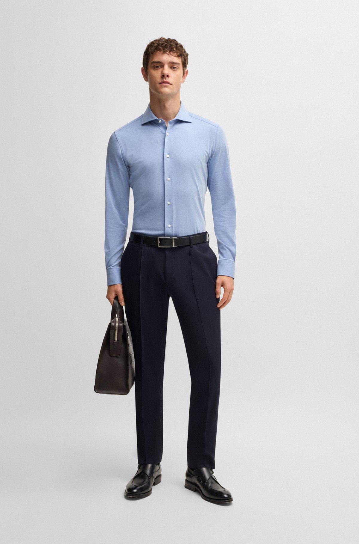 Slim-fit shirt in a stretch-cotton Product Image