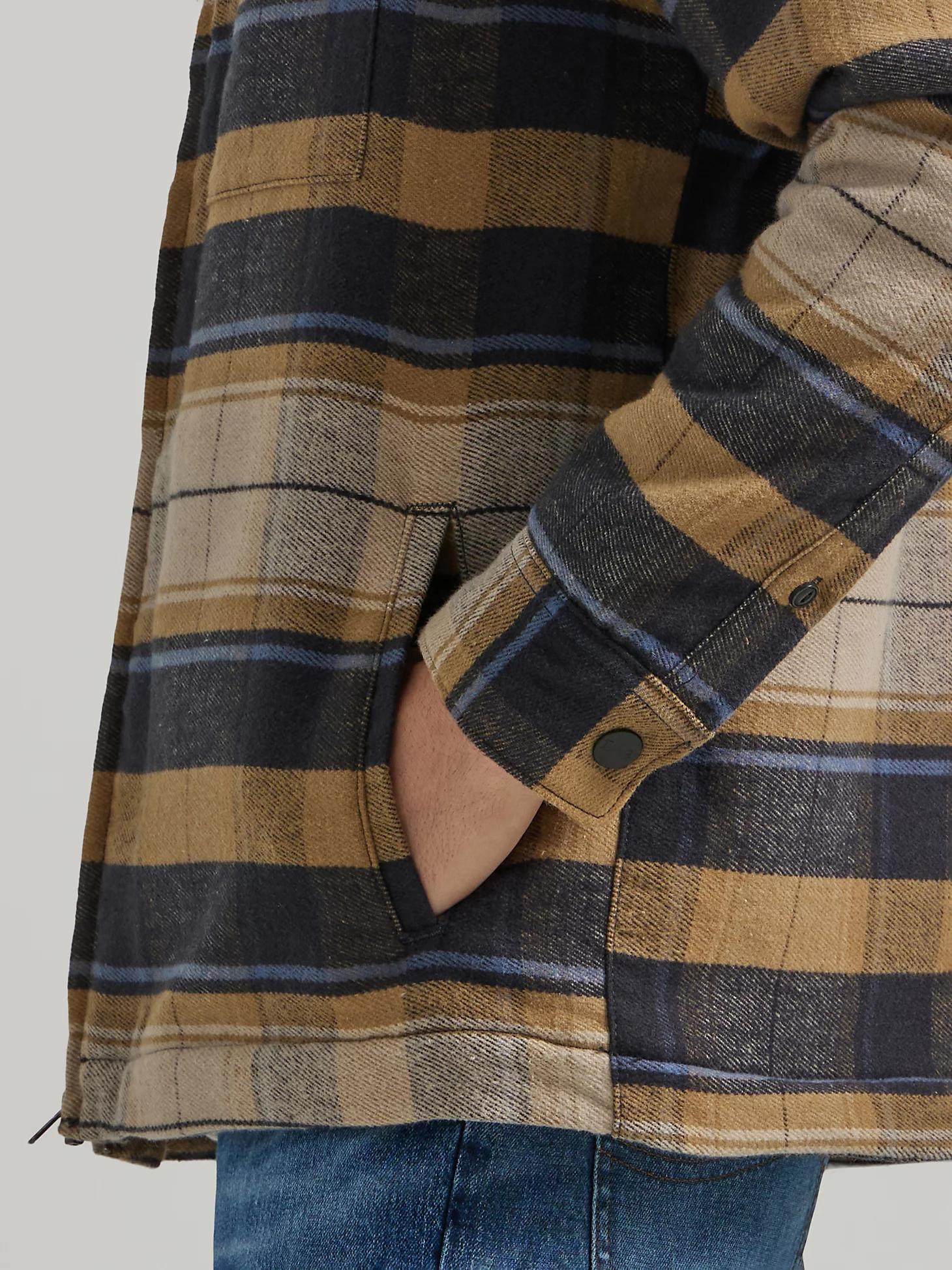 Men's Sherpa Lined Flannel Overshirt | Men's Tops & Tees | Lee® Product Image