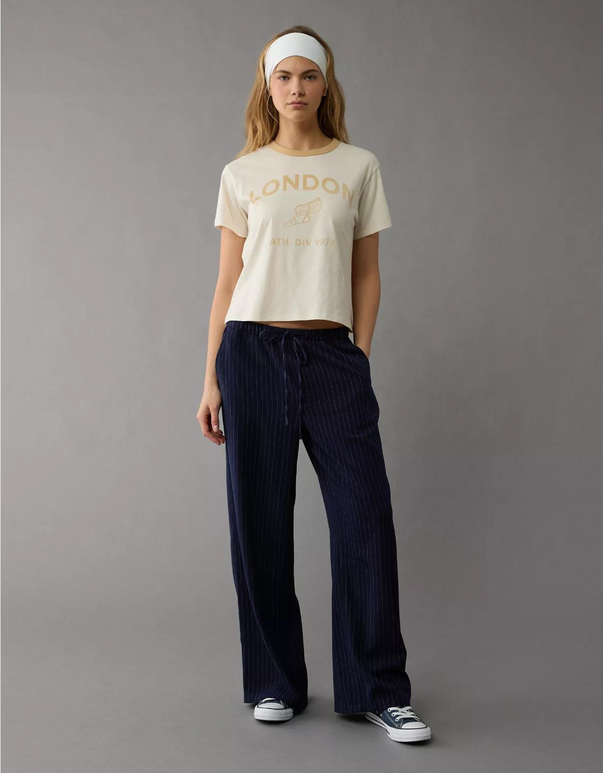 AE Low-Rise Pull-On Poppy Trouser Product Image