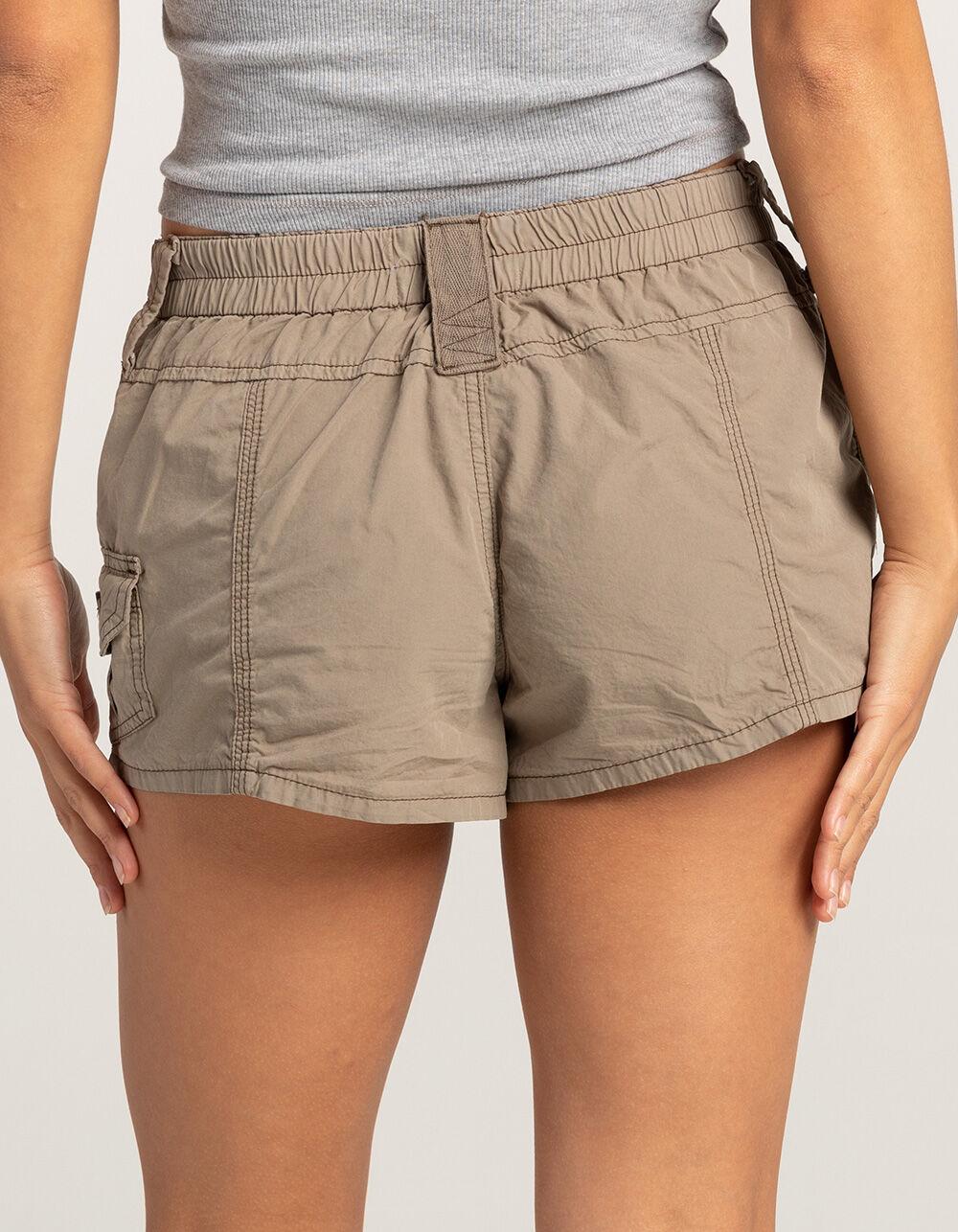 BDG Urban Outfitters Y2K Womens Mini Cargo Shorts - OLIVE Product Image