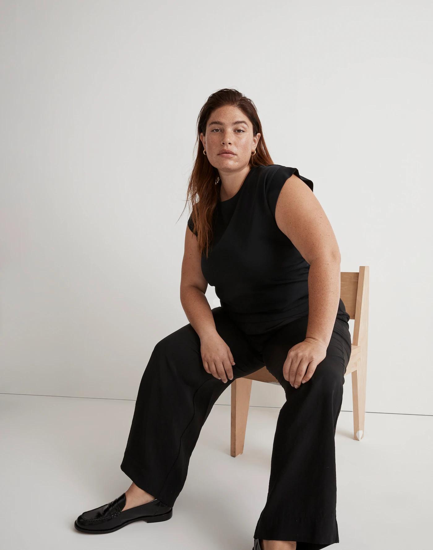 Plus Side-Cinch Muscle Tee Product Image