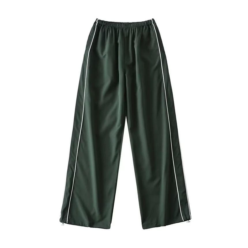 High Rise Drawstring-Cuff Sweatpants Product Image