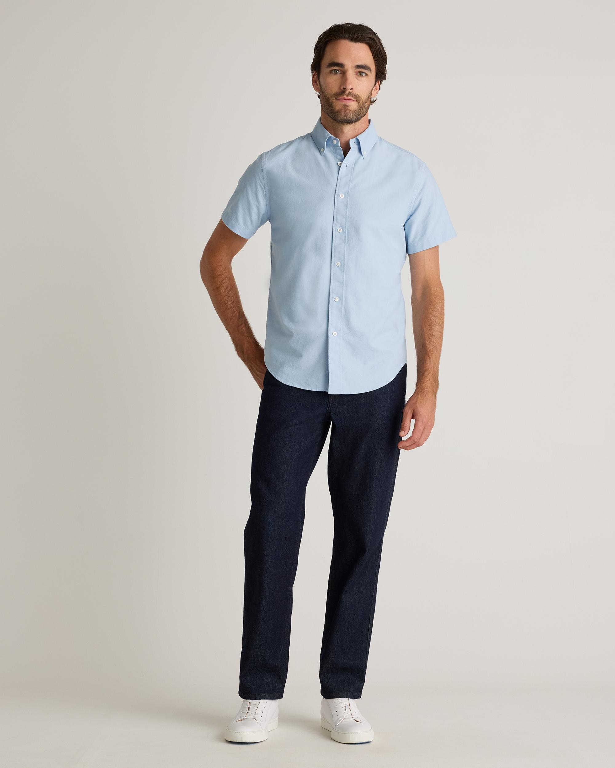 Quince | Men's Short Sleeve Oxford Shirt Organic Cotton Product Image