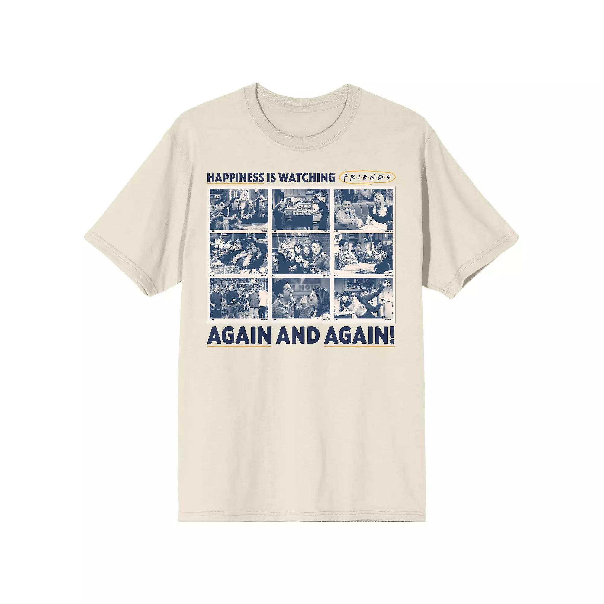 Men's Friends Happiness is Tee, Size: XL, Black Product Image