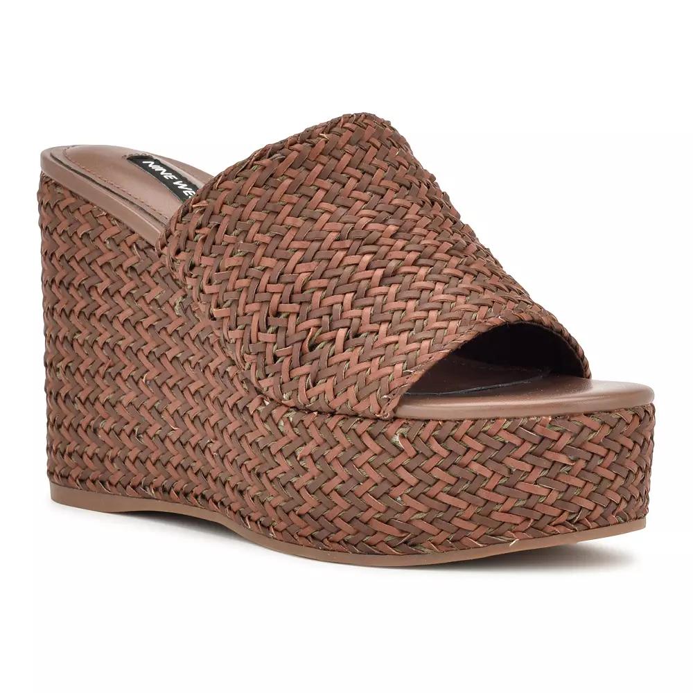Nine West Everie Women's Woven Wedge Sandals,  Product Image
