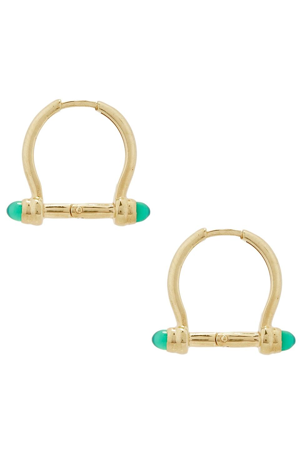 Barbell Huggie Earrings Loren Stewart Product Image