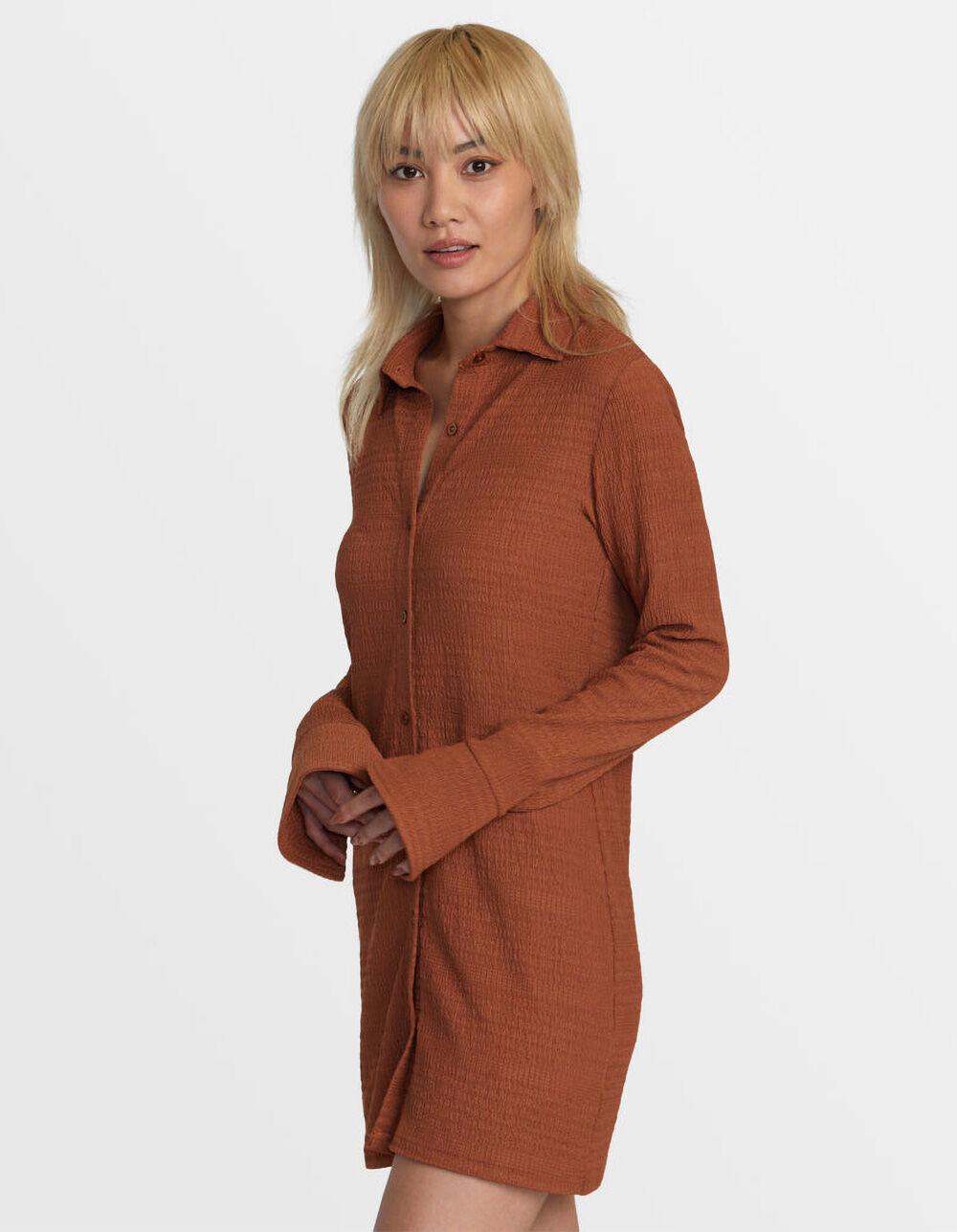 RVCA Sundae Womens Mini Dress - RUST Product Image