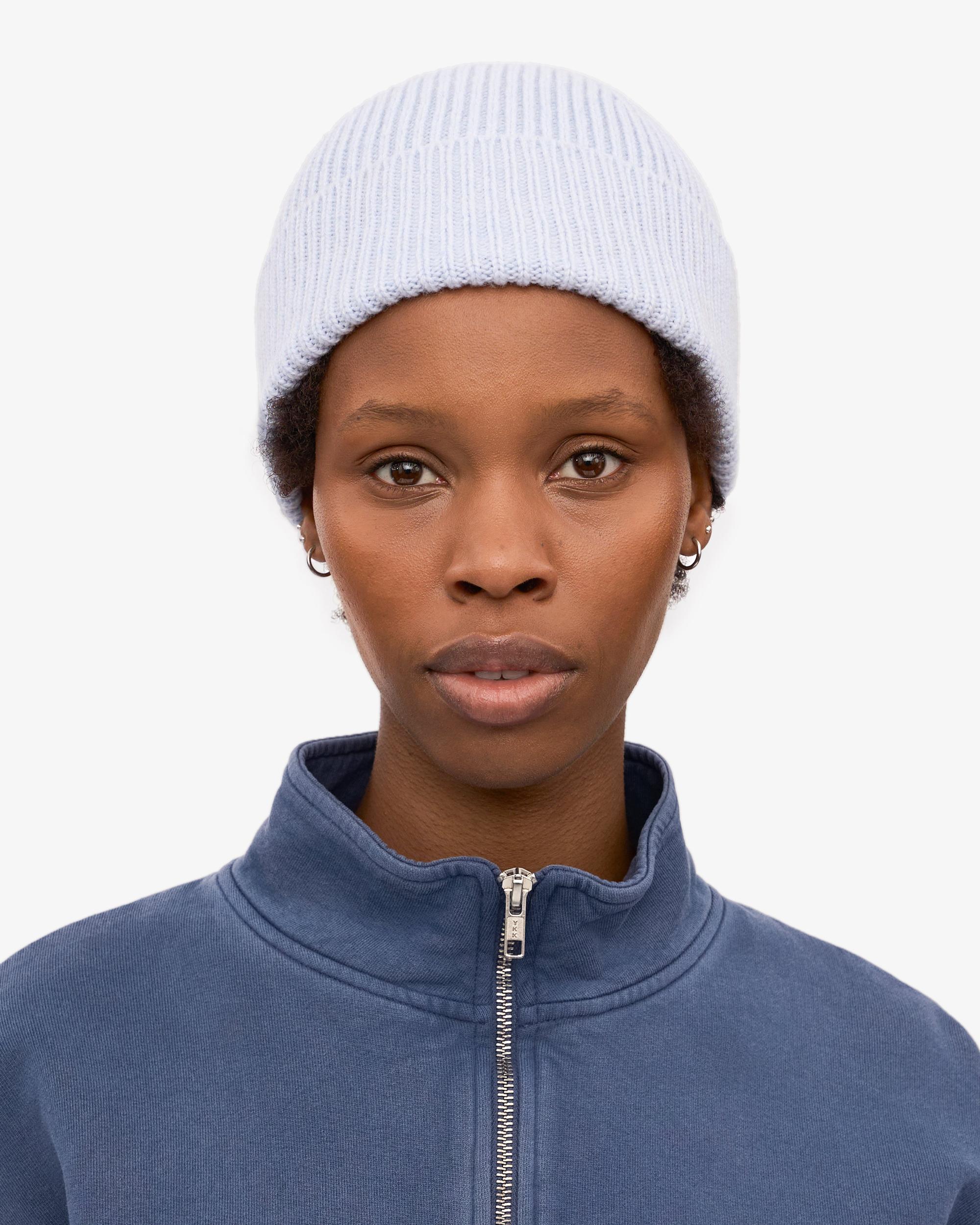 Merino Wool Beanie - Polar Blue Product Image