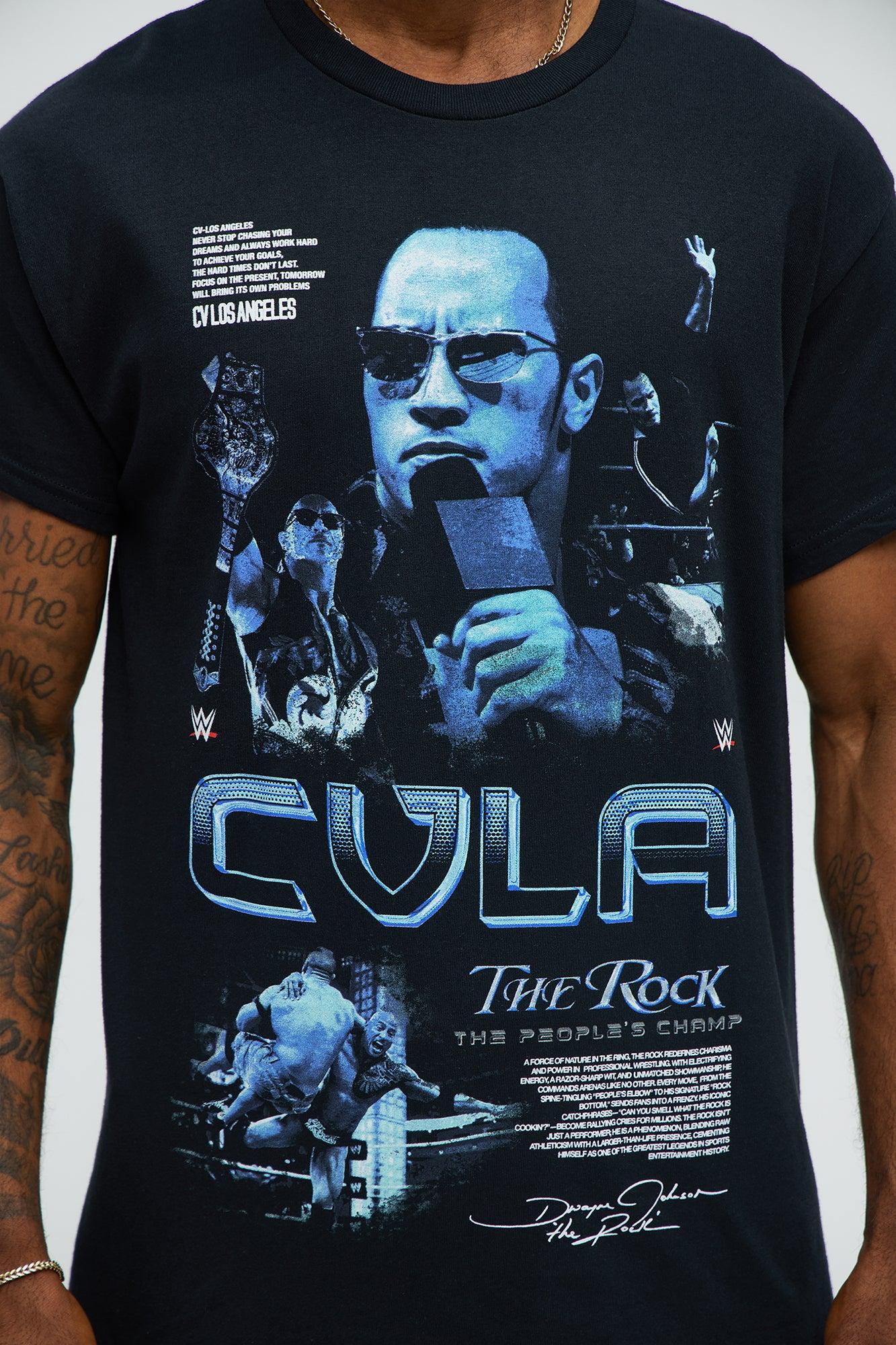 The Rock The People's Champ Short Sleeve Tee - Black Male Product Image