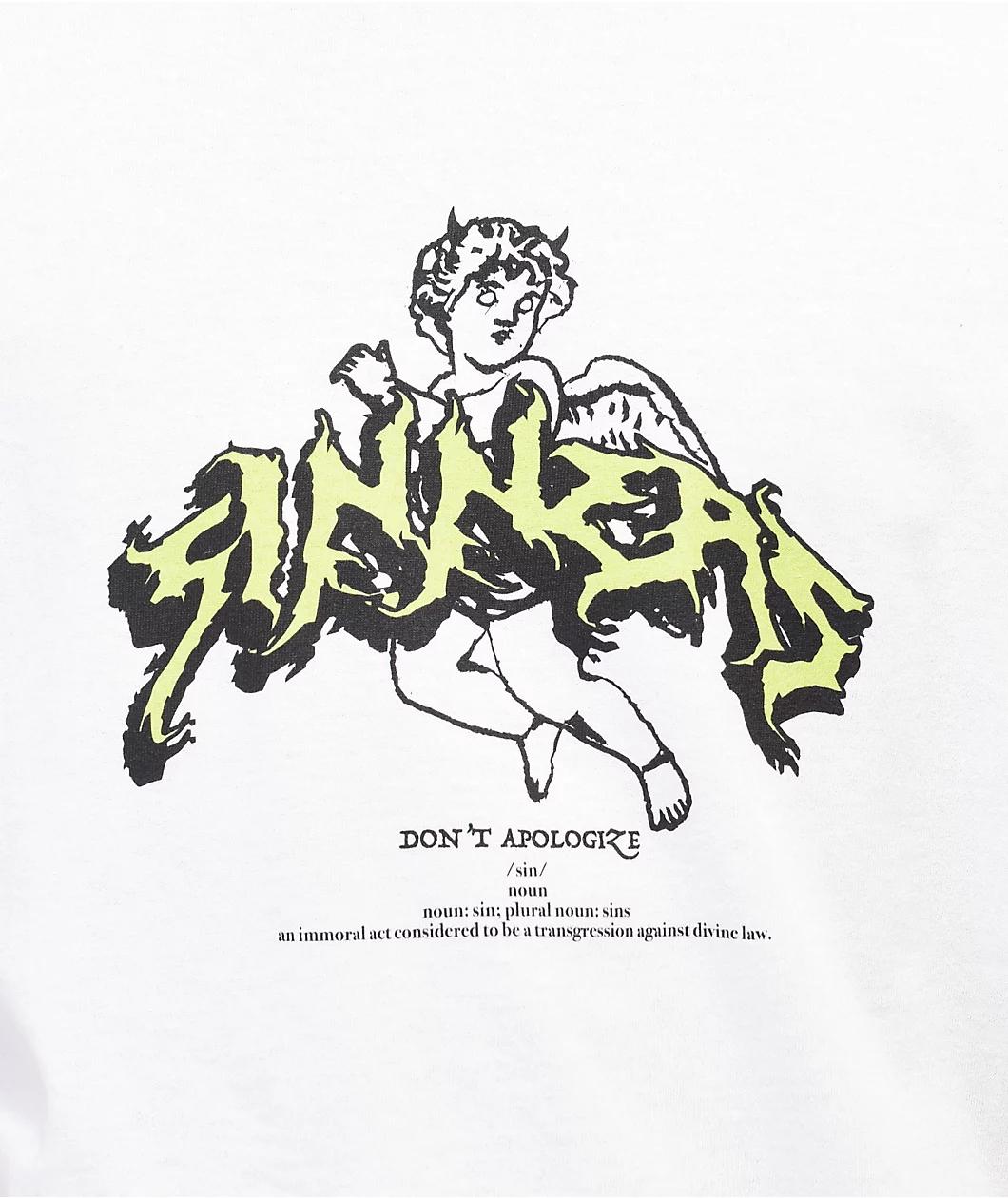 Vitriol Sinners White T-Shirt Product Image