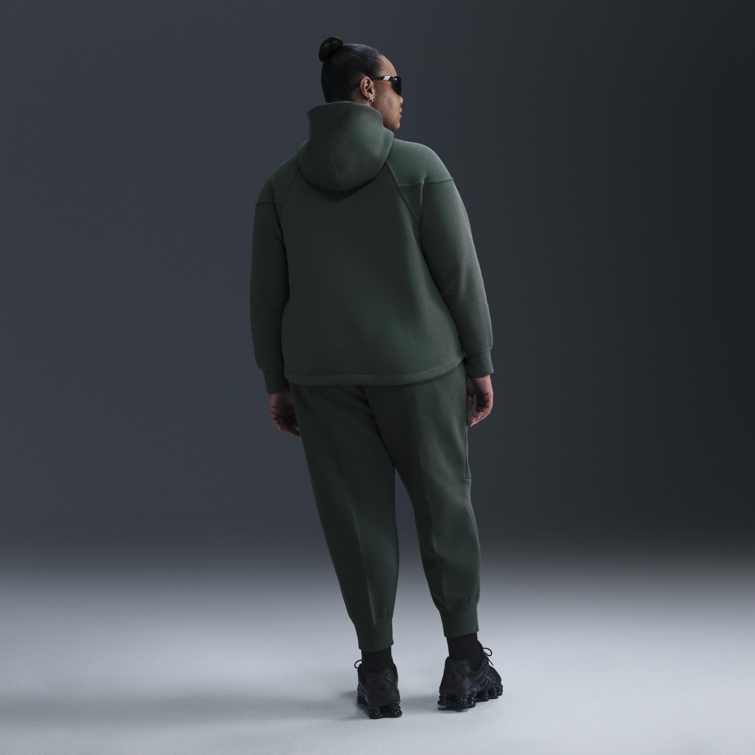 Womens Nike Sportswear Tech Fleece Windrunner Full-Zip Hoodie (Plus Size) | FB8340-338 Product Image