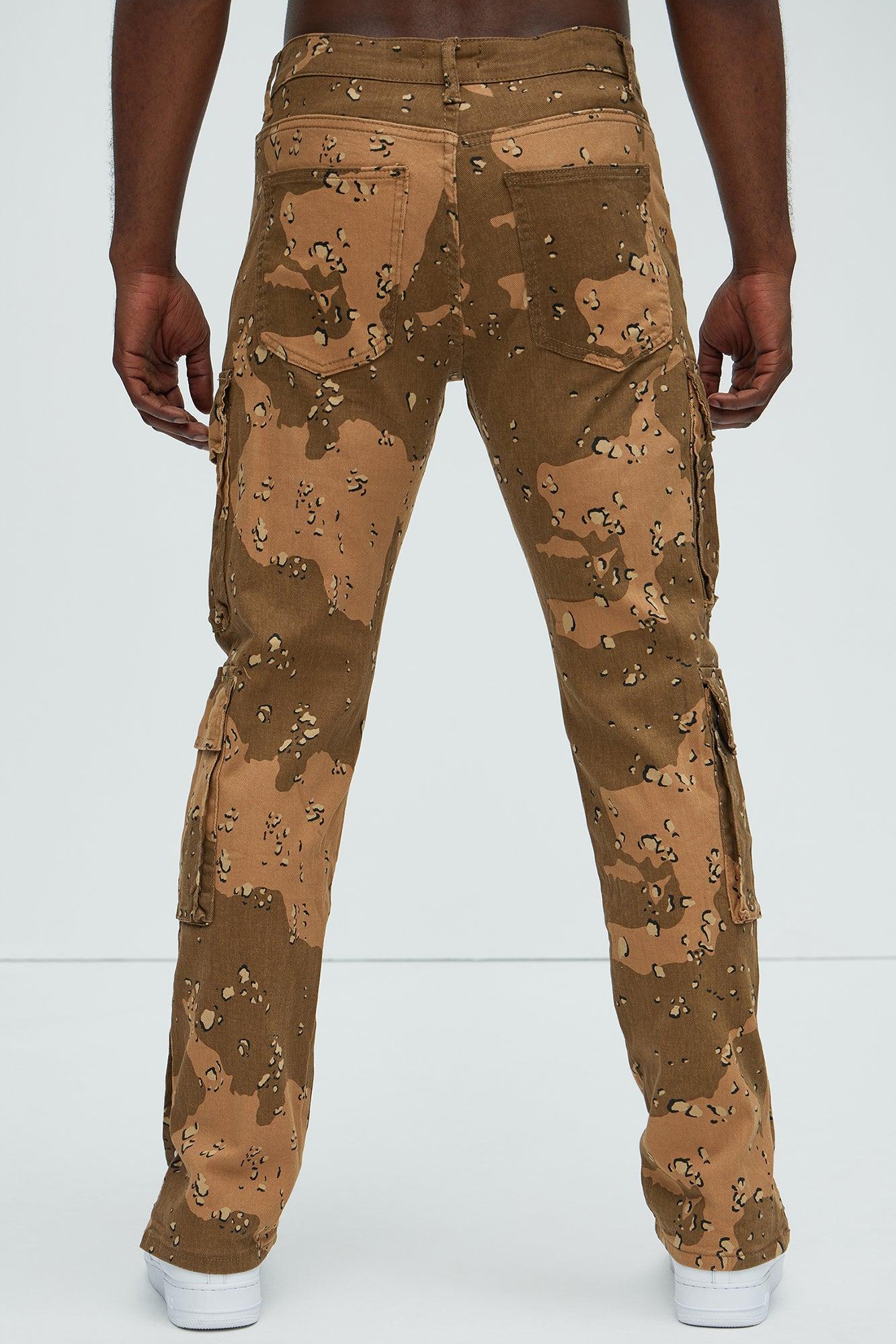 Stand On It Cargo Straight Pants - Camouflage Product Image