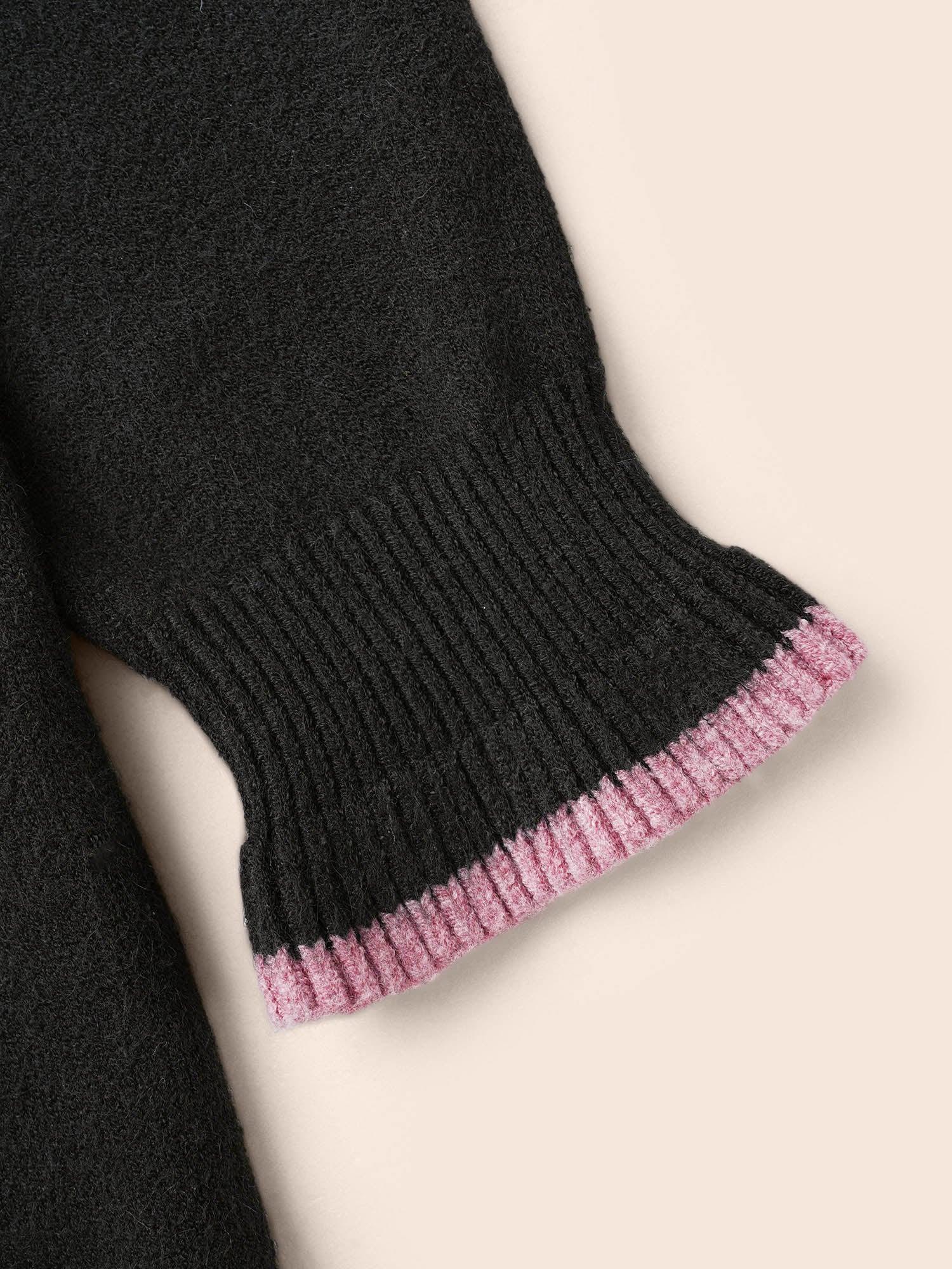 Supersoft Essentials Sequin Embroidery Bow Detail Pullover Female Product Image