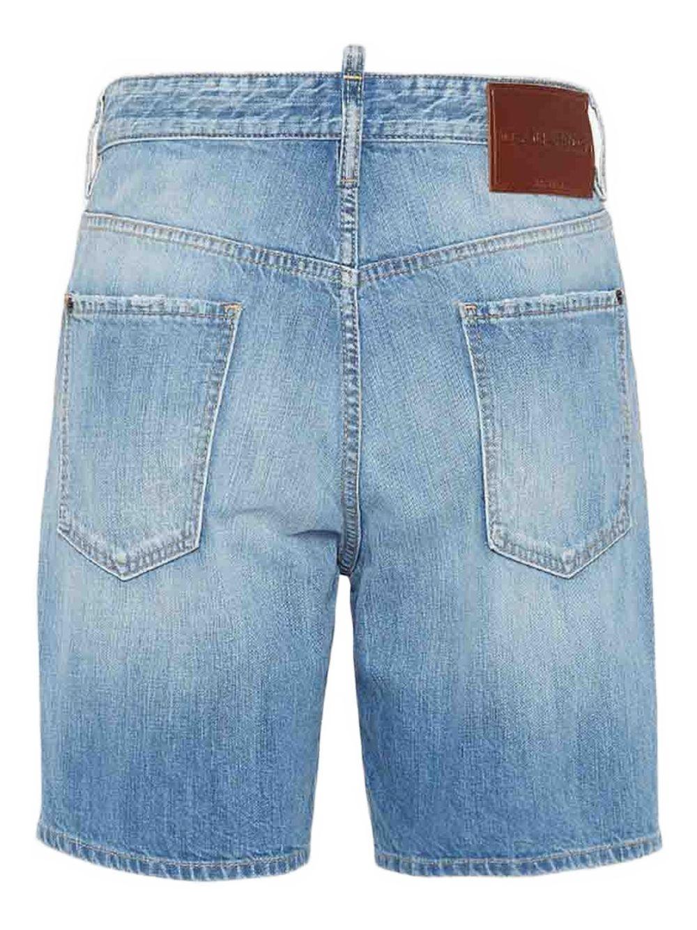 cotton denim shorts Product Image
