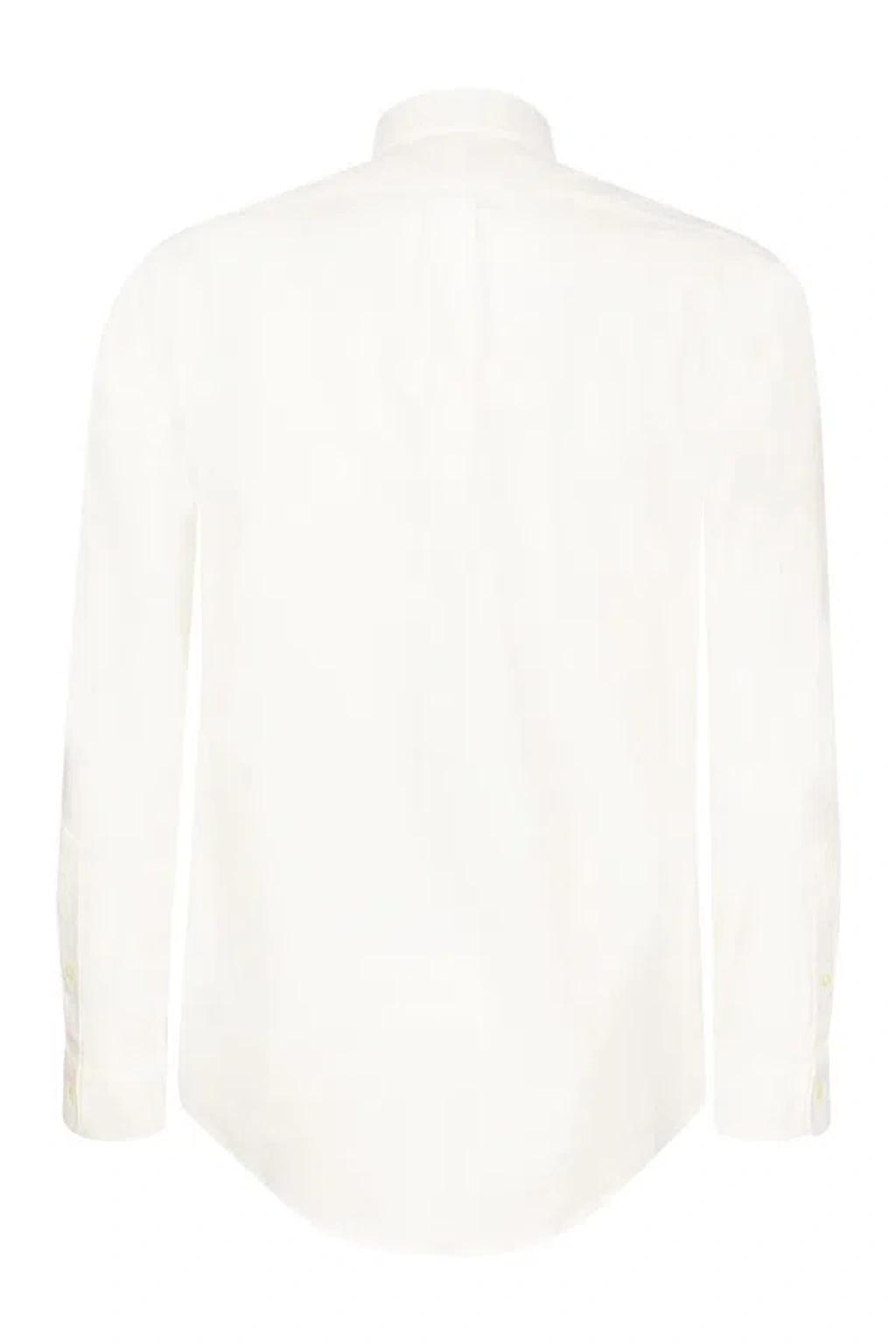 POLO RALPH LAUREN Long Sleeve Sport Shirt Clothing In White Product Image