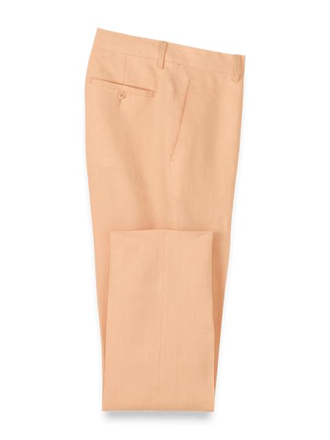 Linen Chambray Twill Pants - Apricot Product Image