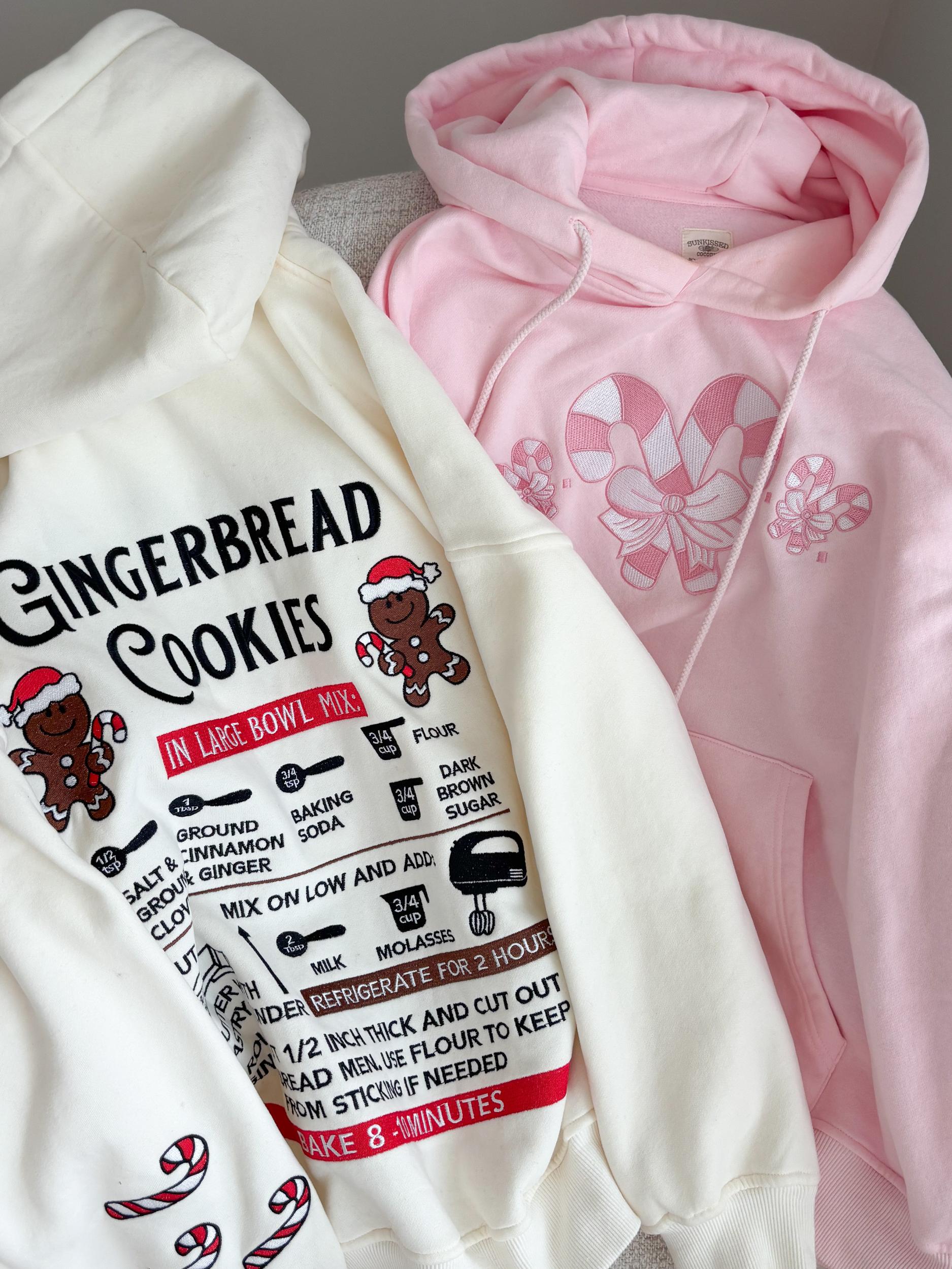 Light Pink Candy Cane Wonderland Hoodie Product Image