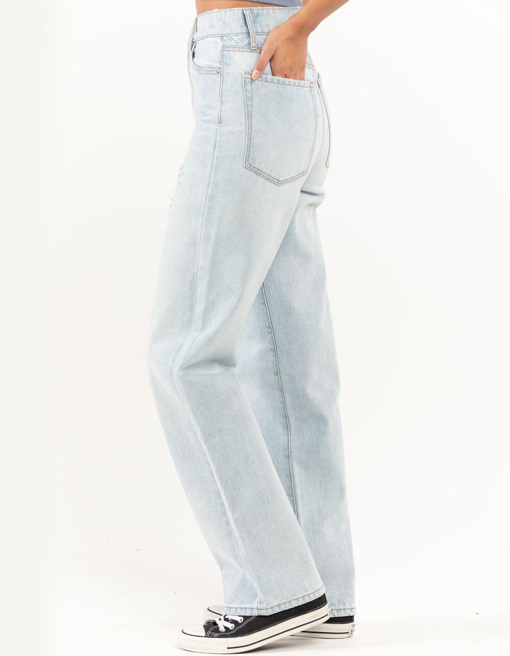 RSQ Womens High Rise Baggy Jeans - LIGHT VINTAGE WASH Product Image