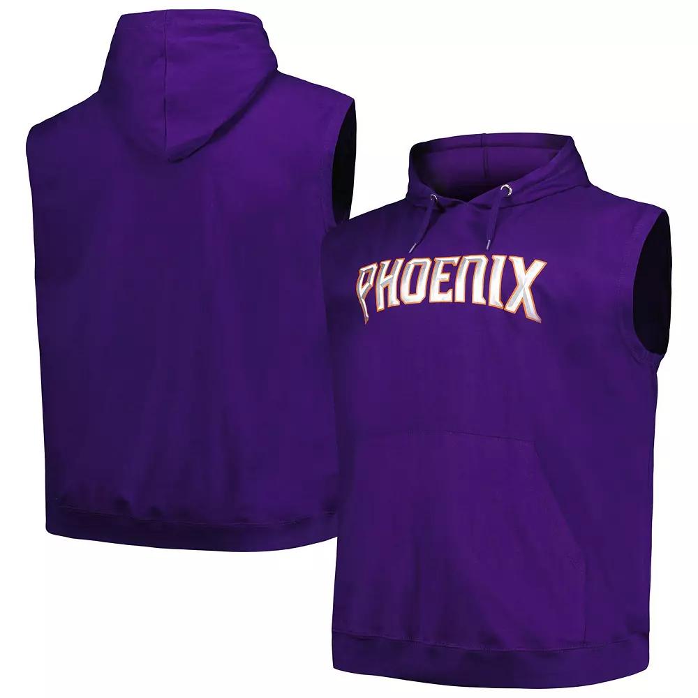 Men's Fanatics Branded Purple Phoenix Suns Big & Tall Jersey Muscle Pullover Hoodie,  Product Image