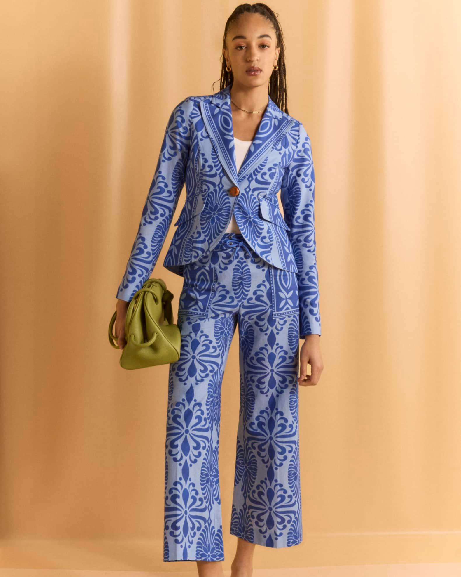 Graphic One-Button Blazer Product Image