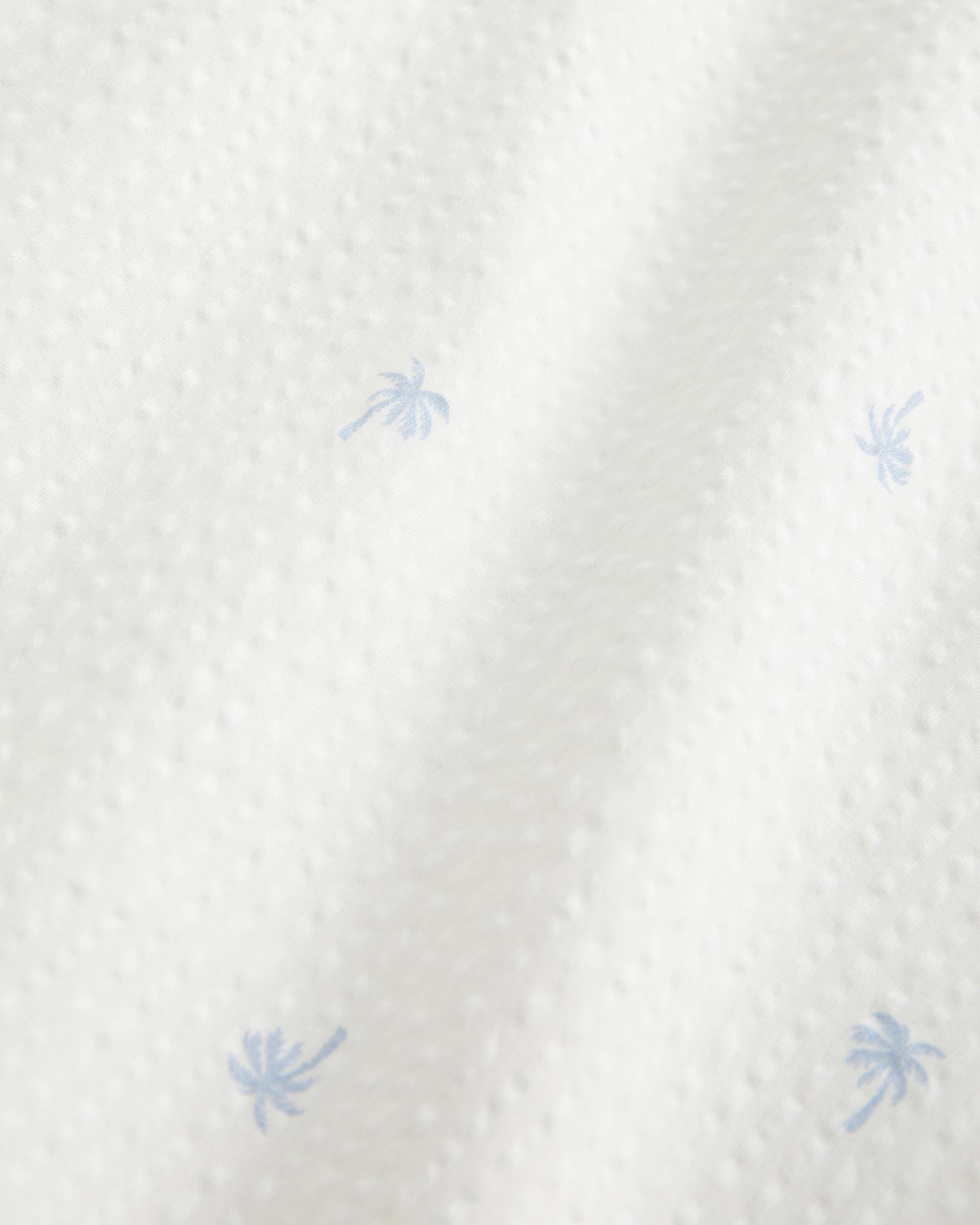 Seersucker Baggy Pull-On Pants Product Image